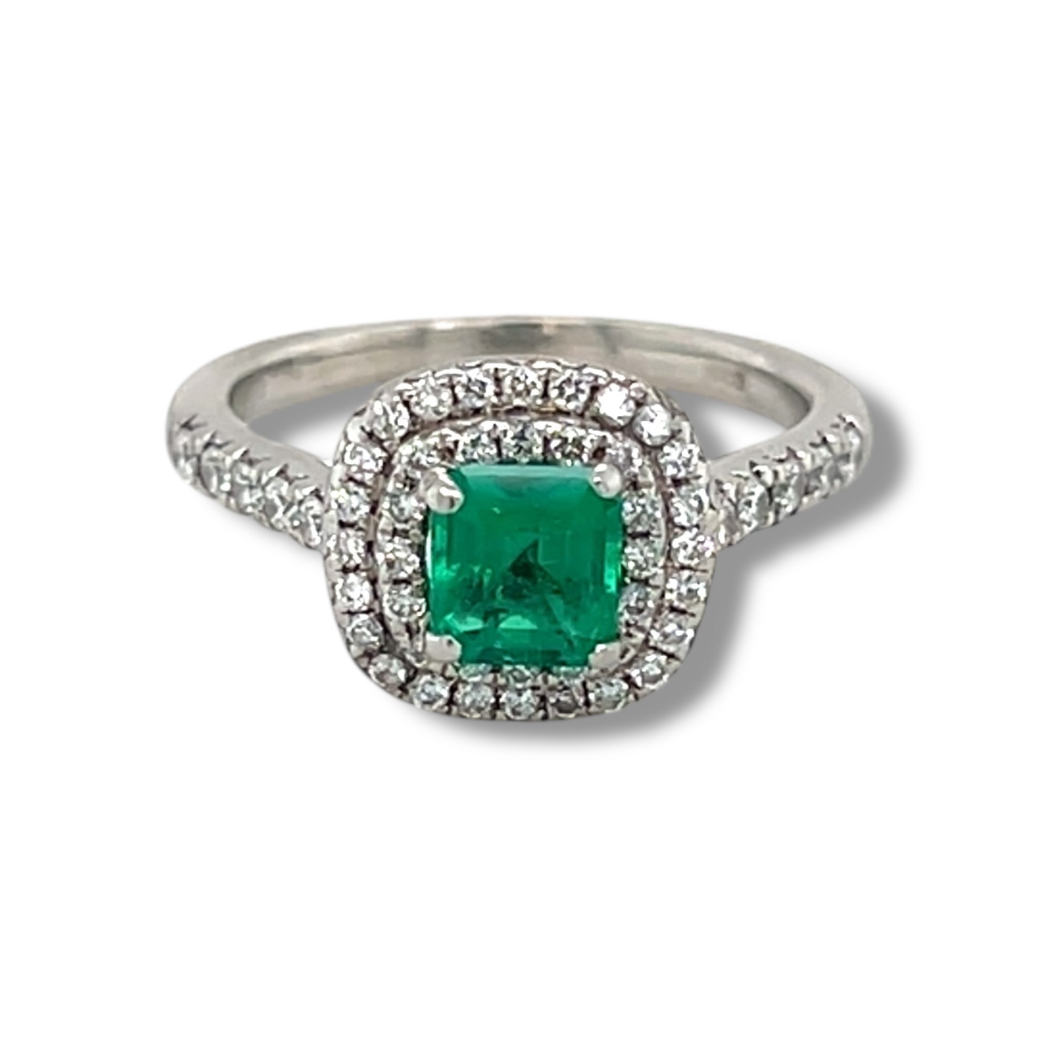 Colombian Emerald & Diamond Ring