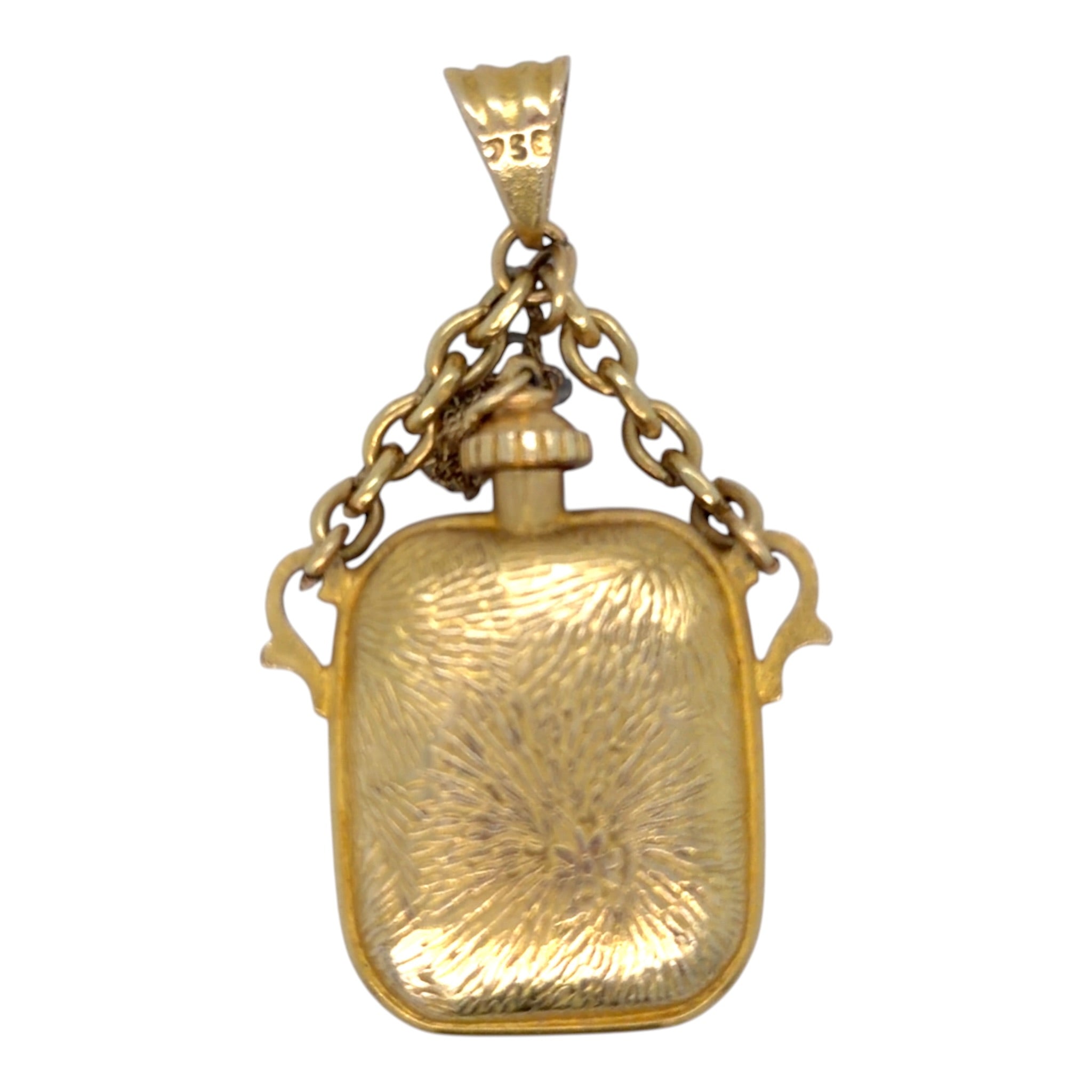 18ct Gold Scent Bottle Pendant
