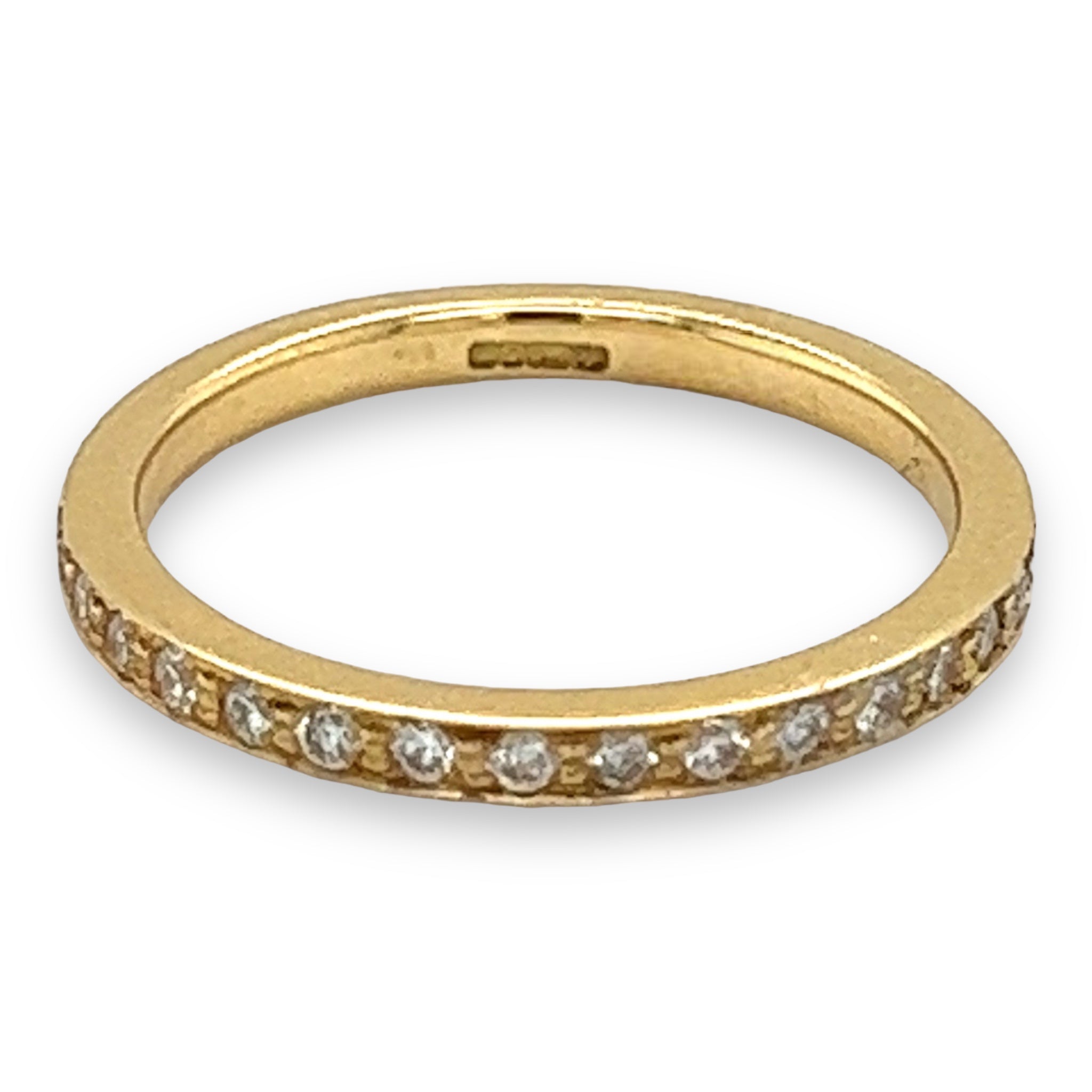 Diamond Set Wedding Ring in 18ct Yellow Gold - Wildsmith Jewellery