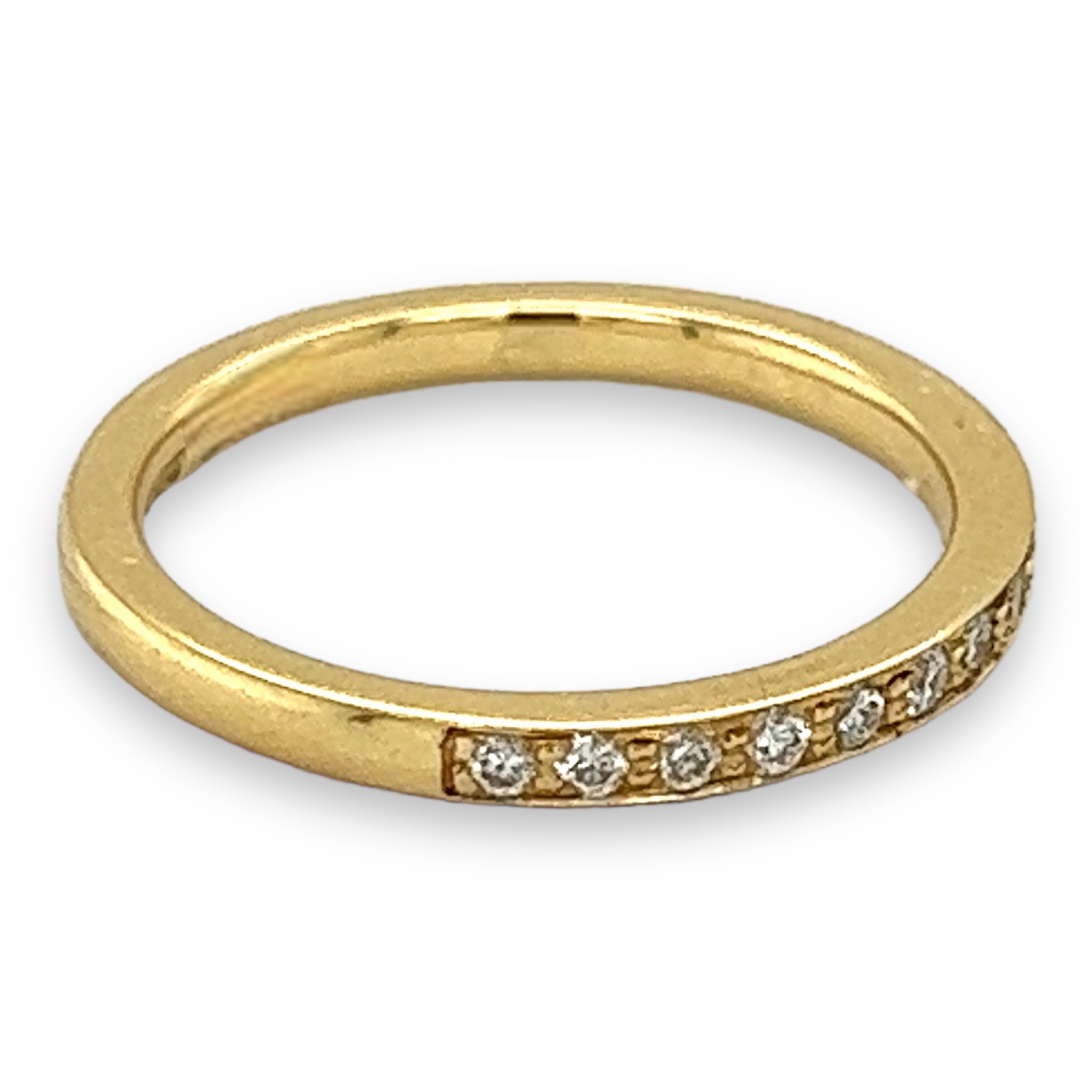 Diamond Set Wedding Ring in 18ct Yellow Gold - Wildsmith Jewellery