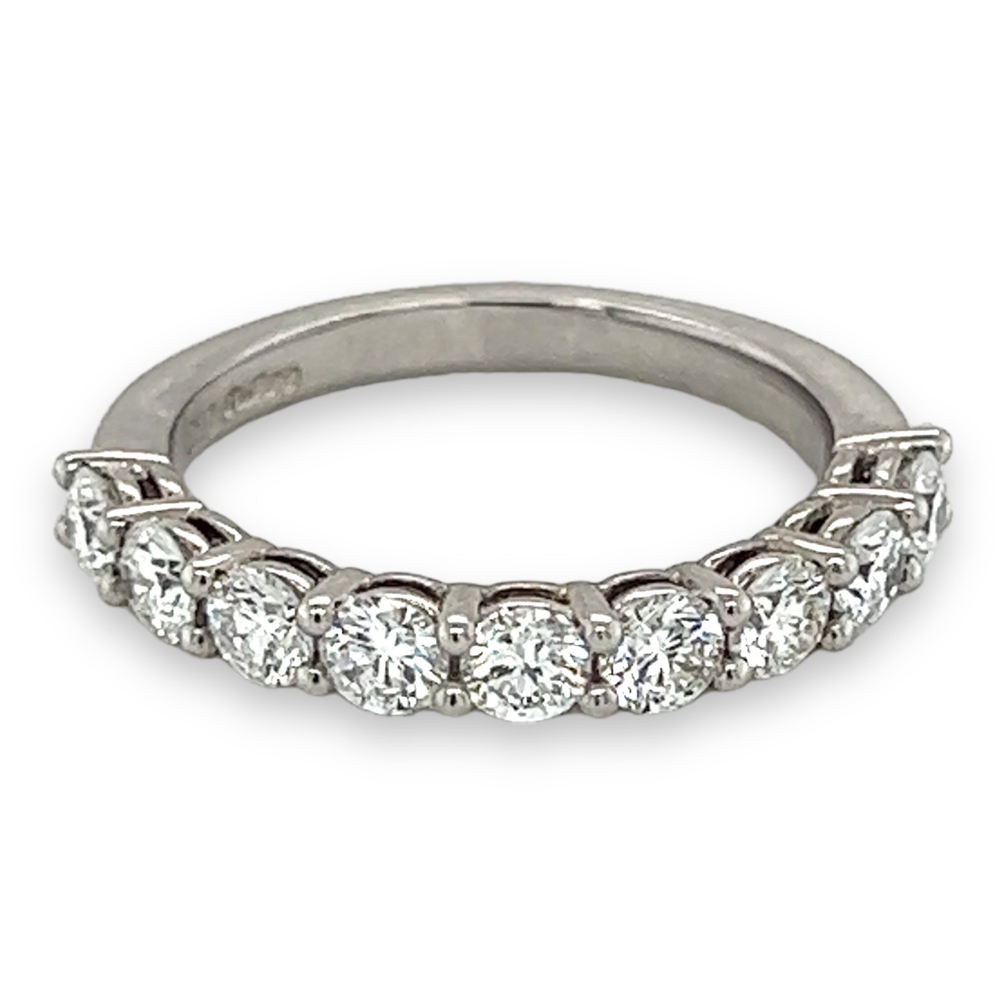 Diamond Nine Stone Ring in Platinum - Wildsmith Jewellery