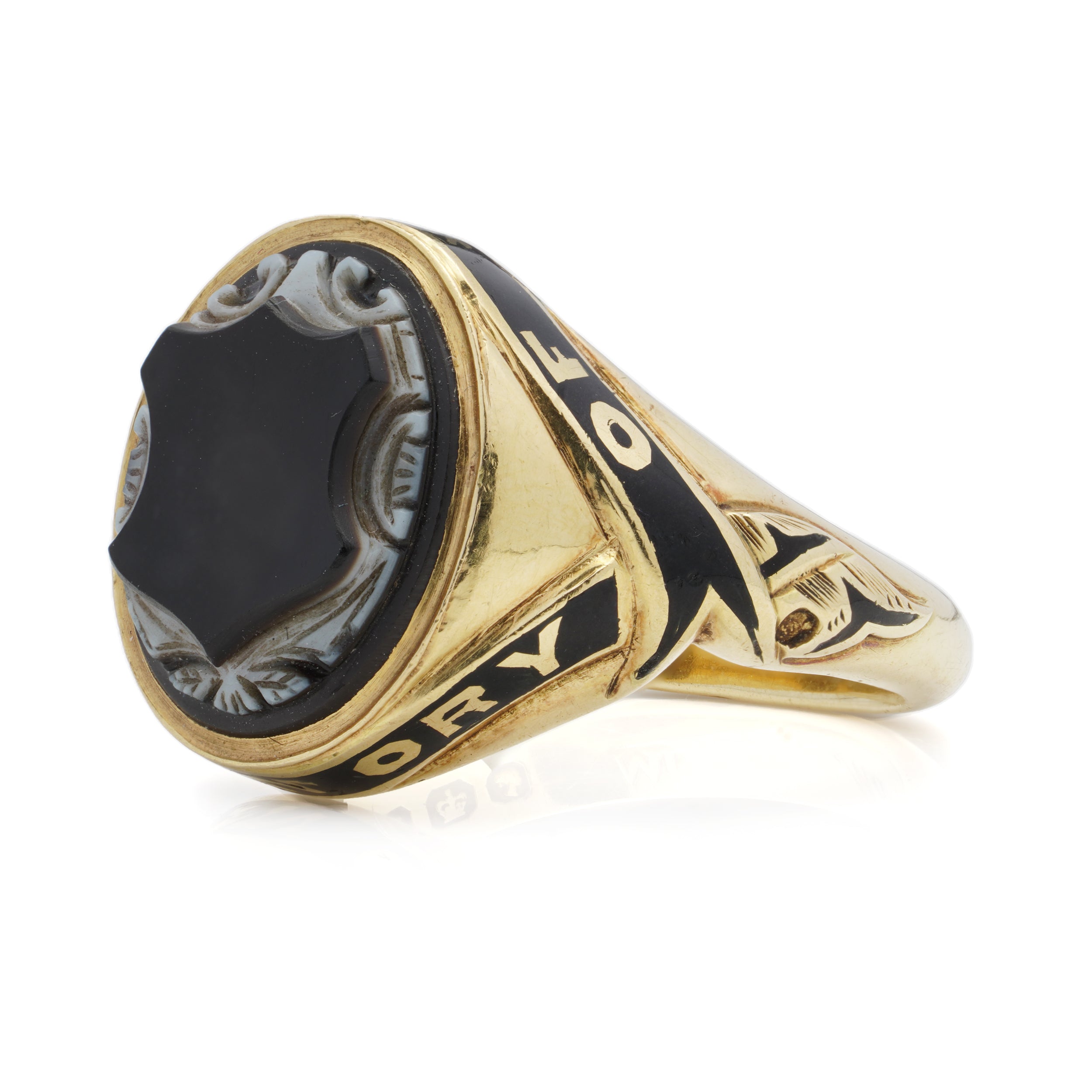 Early Victorian Mourning Signet Ring - Wildsmith Jewellery