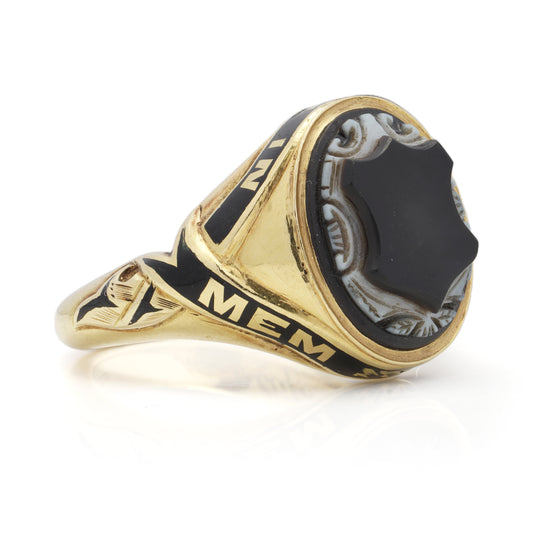 Early Victorian Mourning Signet Ring - Wildsmith Jewellery