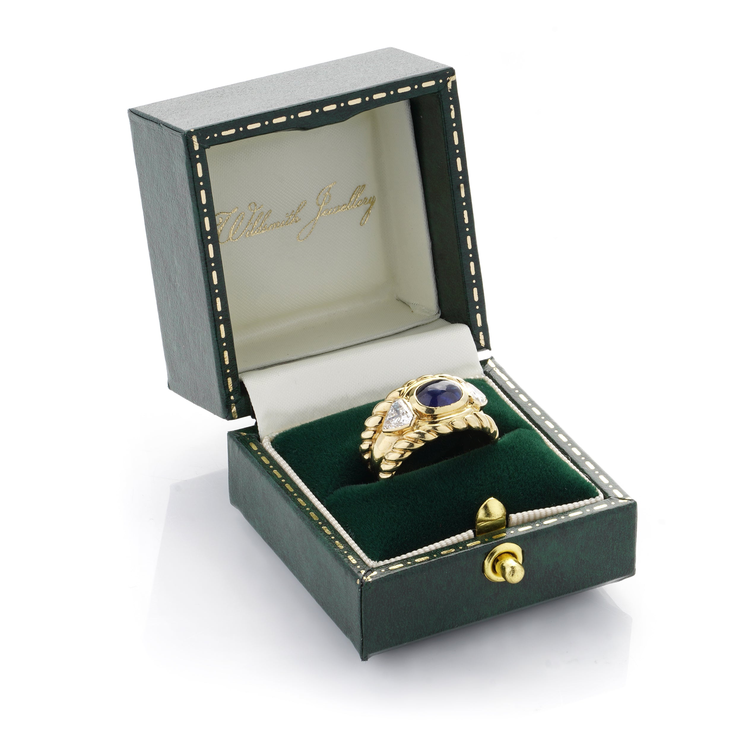 18ct Yellow Gold Sapphire and Diamond Ring - Wildsmith Jewellery