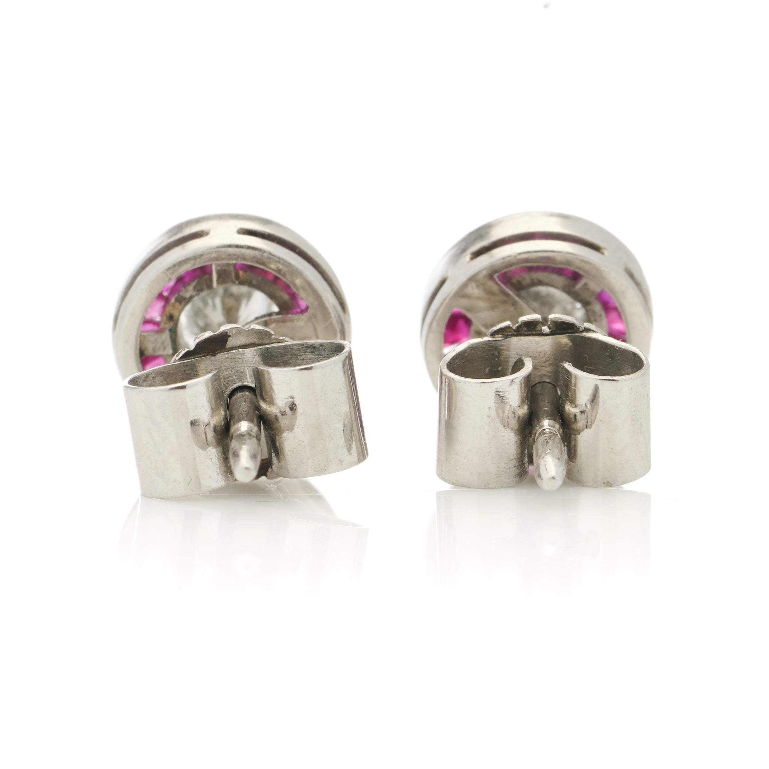 Ruby and Diamond Earrings - Wildsmith Jewellery