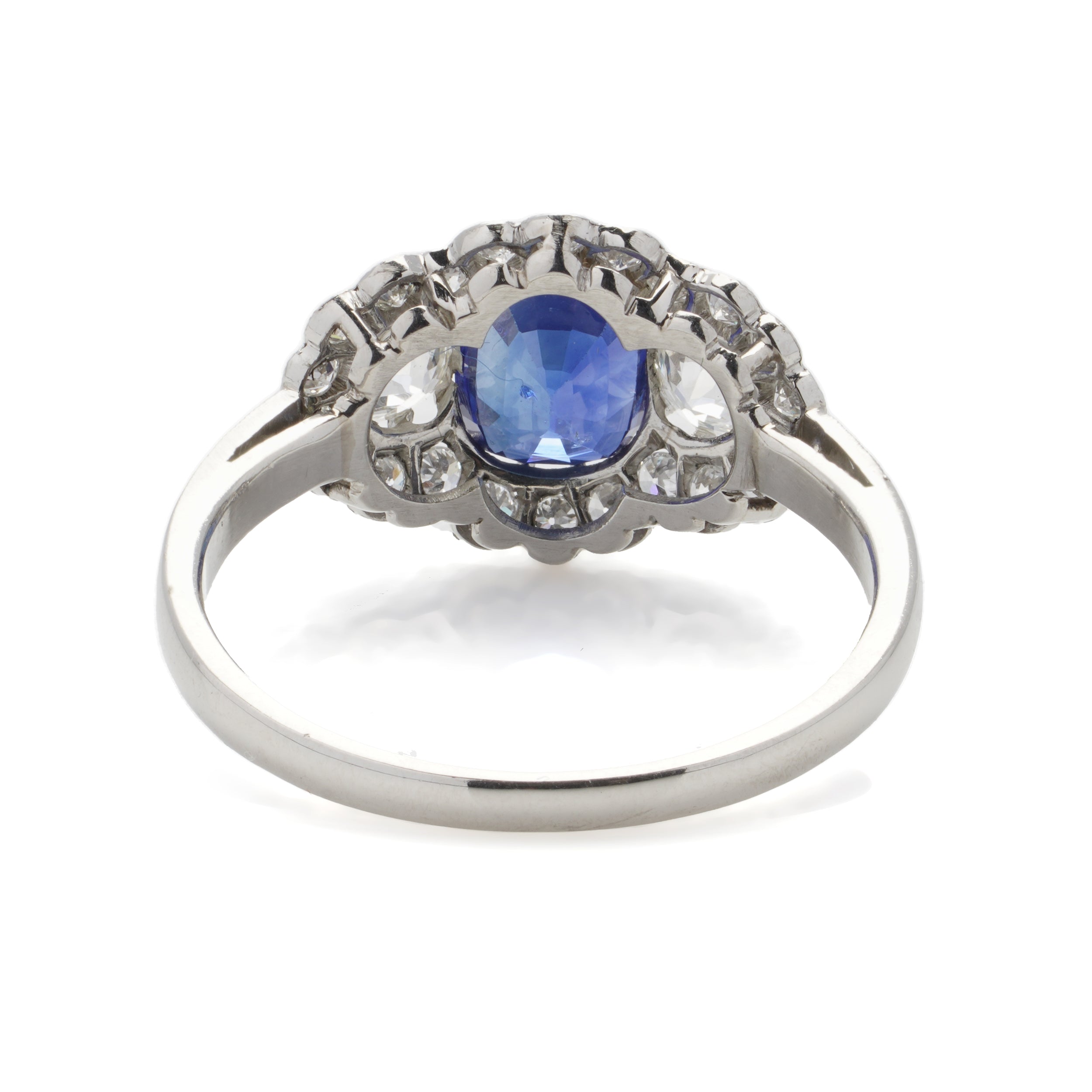 Sapphire and Diamond Engagement Ring - Wildsmith Jewellery