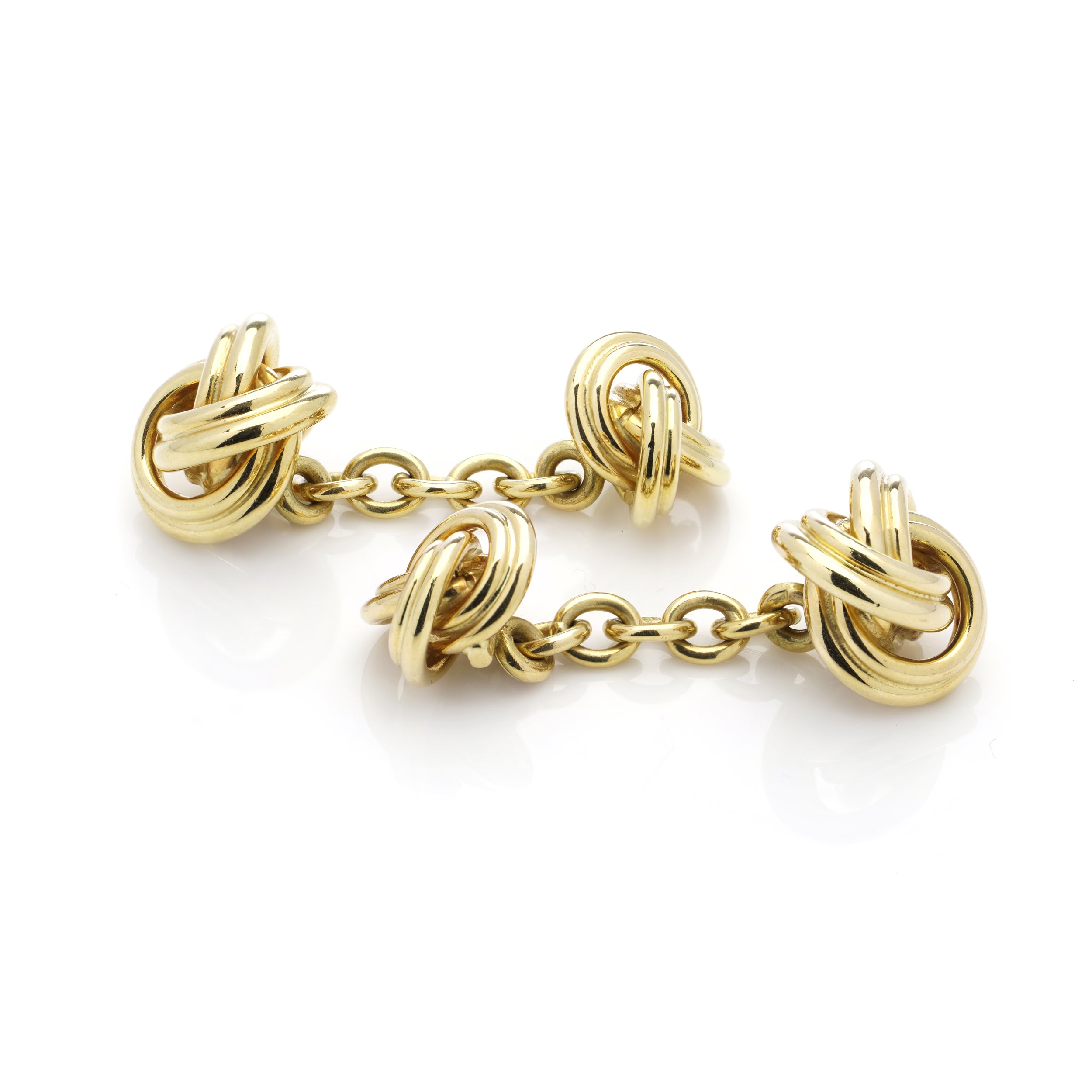 18ct Gold Knot Cufflinks by Deakin & Francis - Wildsmith Jewellery