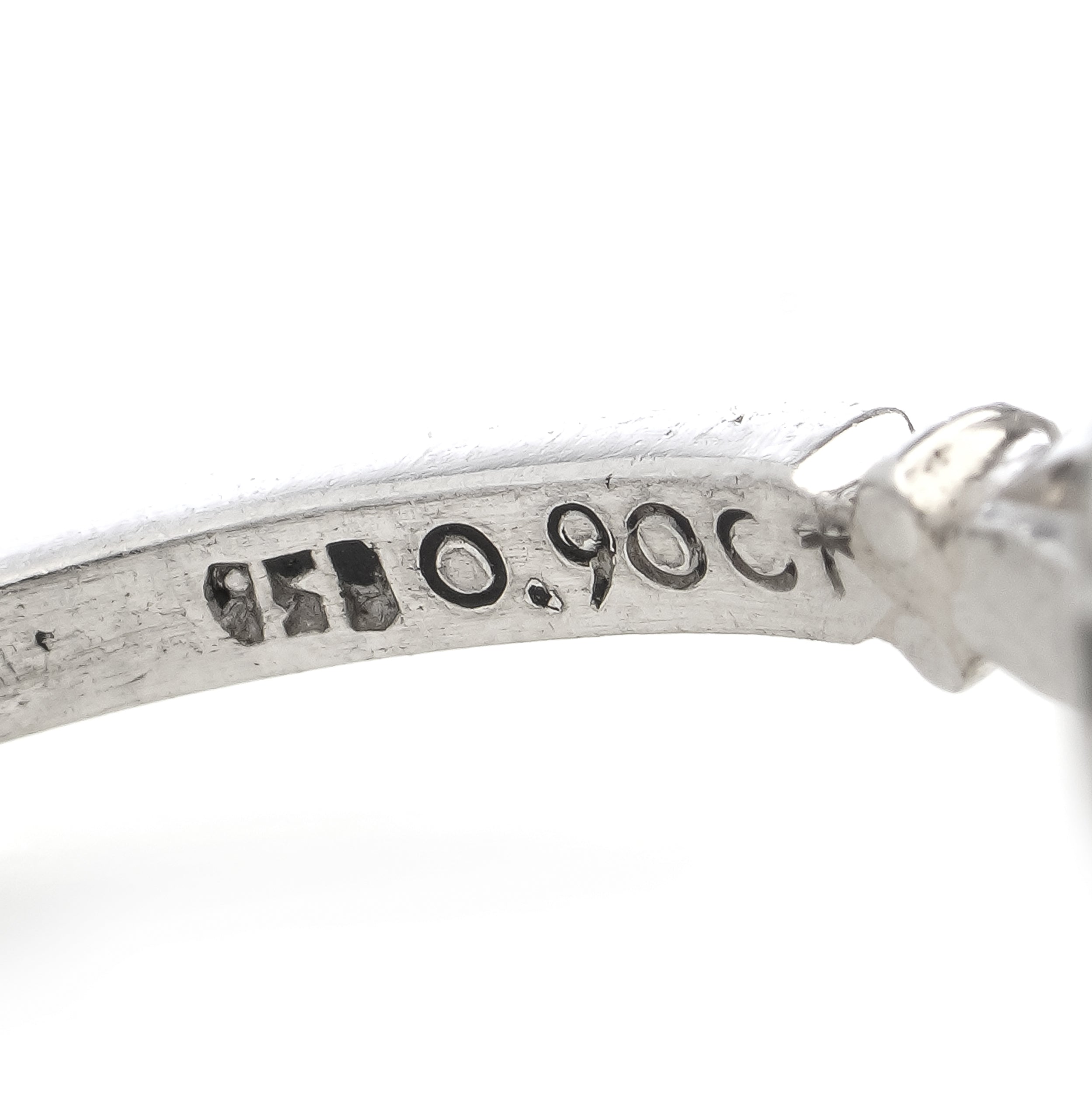 Sapphire & Diamond Target Ring, 0.90cts - Wildsmith Jewellery