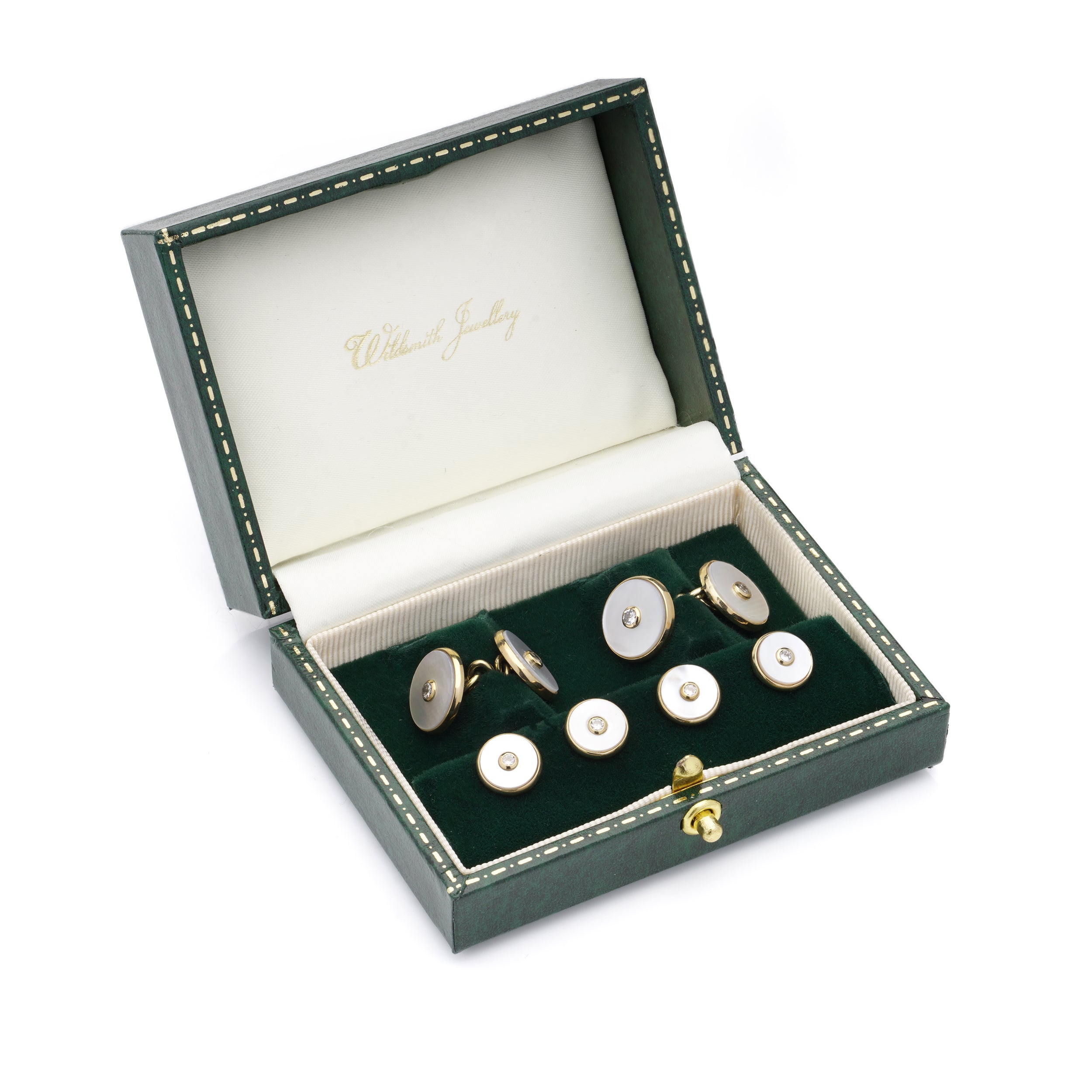 Diamond & Mother of Pearl Dress Set - Wildsmith Jewellery