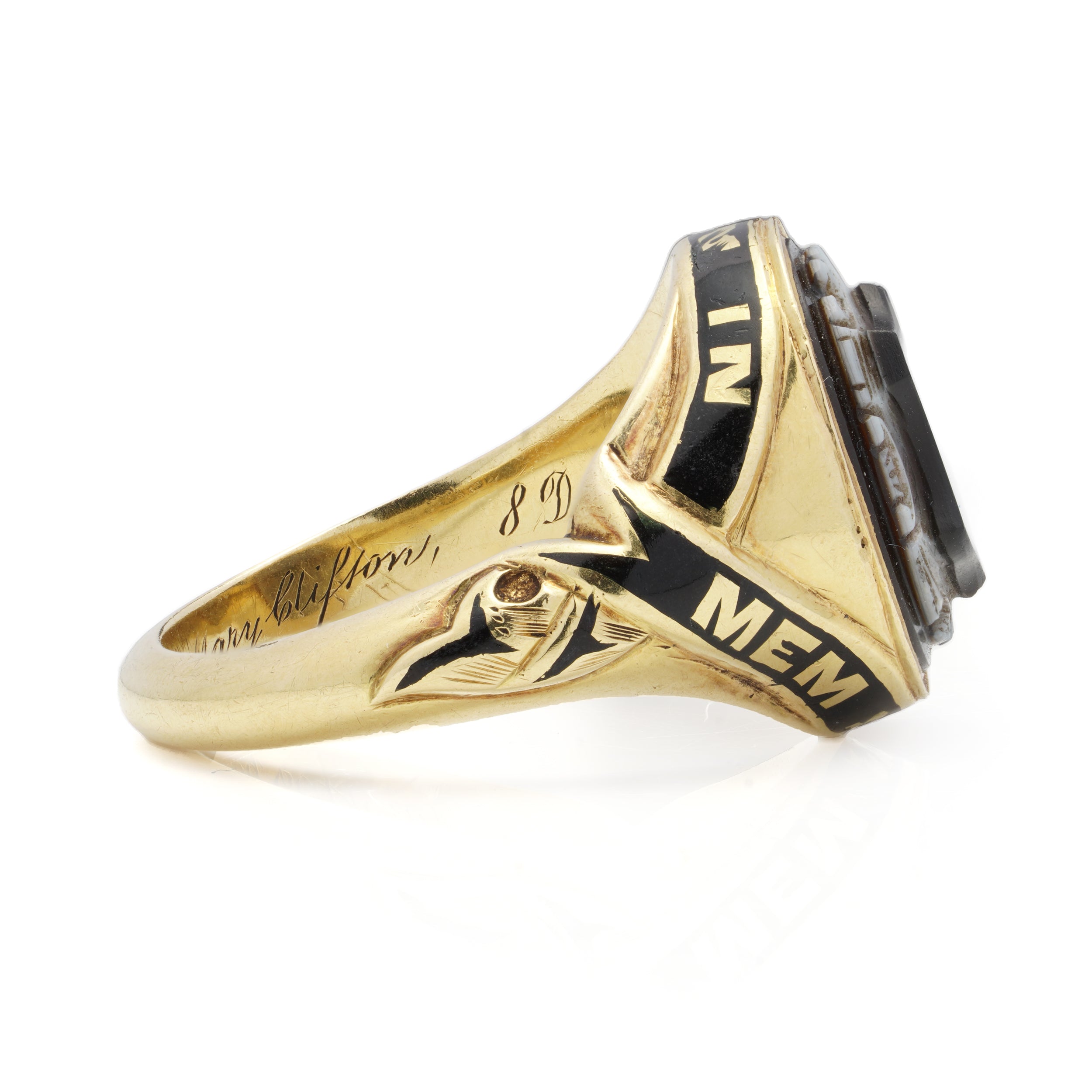 Early Victorian Mourning Signet Ring - Wildsmith Jewellery