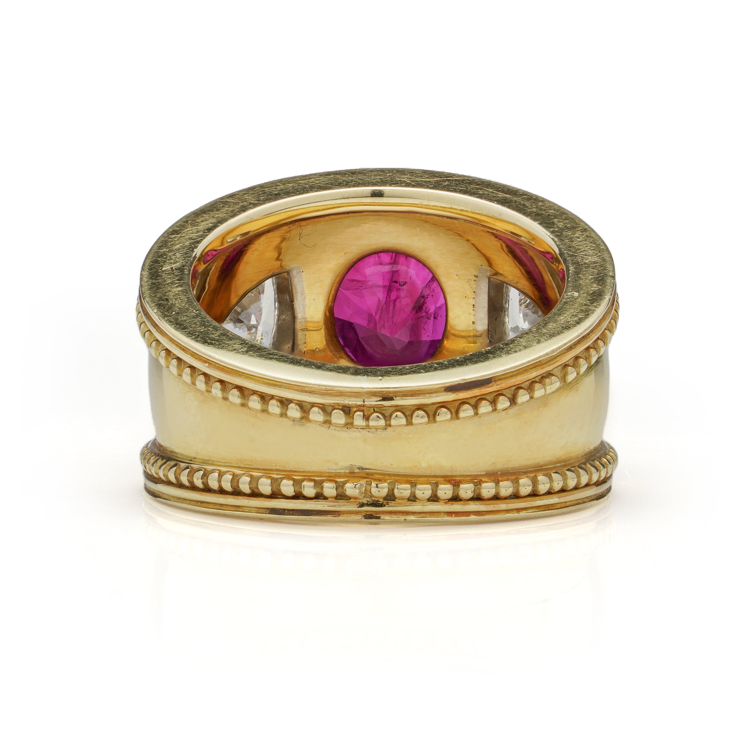 Burma Ruby & Diamond Etruscan Ring by Theo Fennell - Wildsmith Jewellery