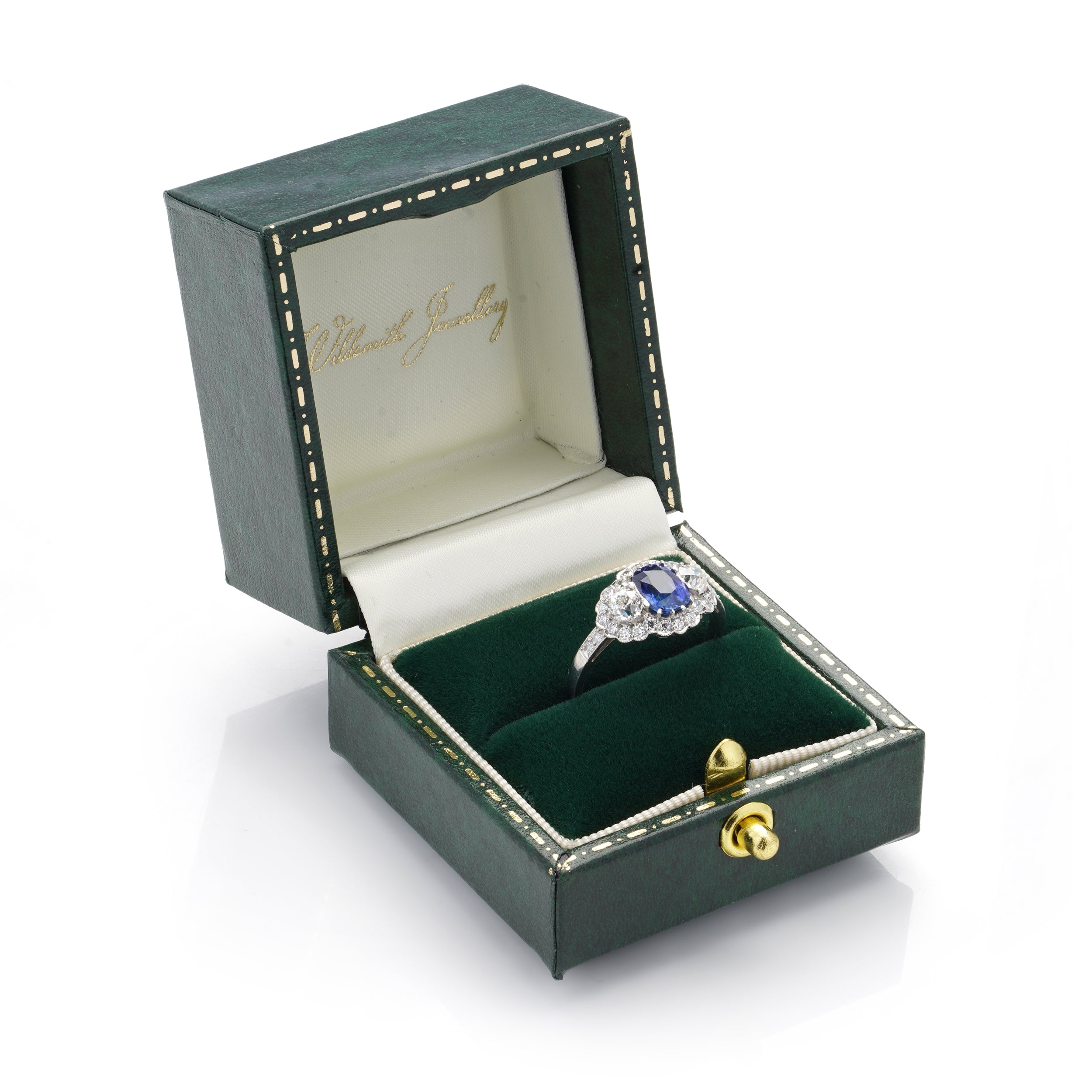 Sapphire and Diamond Engagement Ring - Wildsmith Jewellery