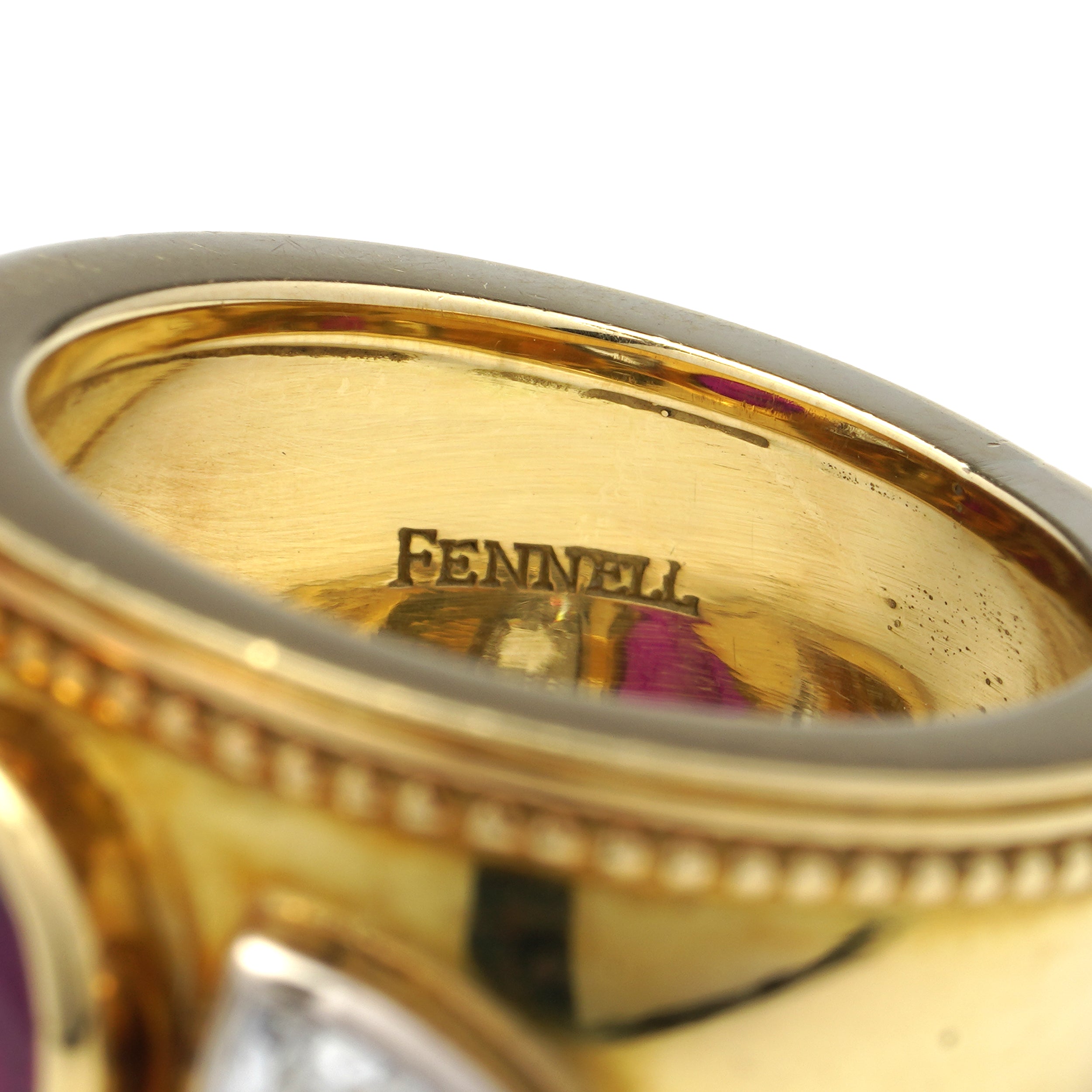 Burma Ruby & Diamond Etruscan Ring by Theo Fennell - Wildsmith Jewellery