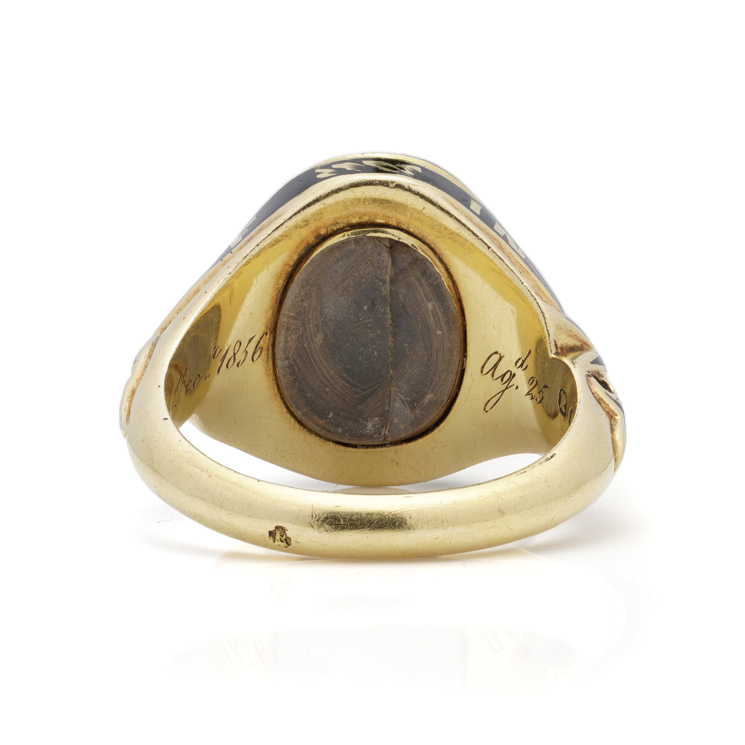 Early Victorian Mourning Signet Ring - Wildsmith Jewellery