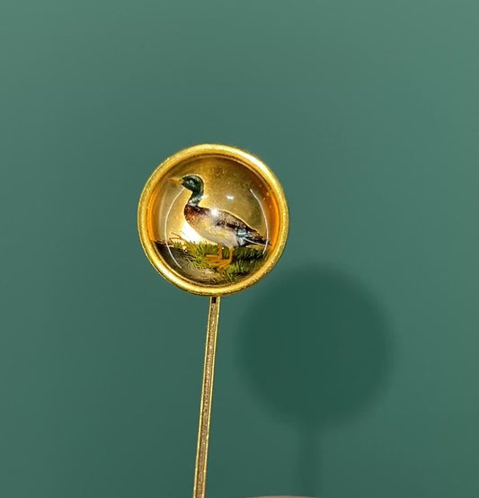 Antique Essex Crystal Stickpin, French