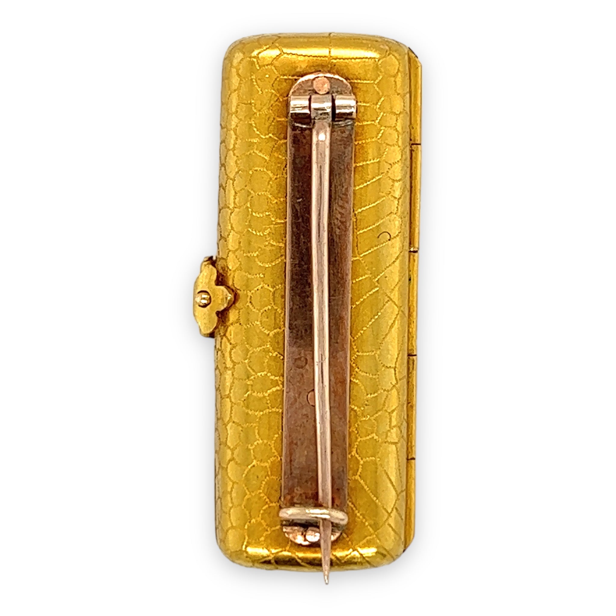 Victorian 18ct Gold Pin Case Brooch - Wildsmith Jewellery Brooches & Lapel Pins