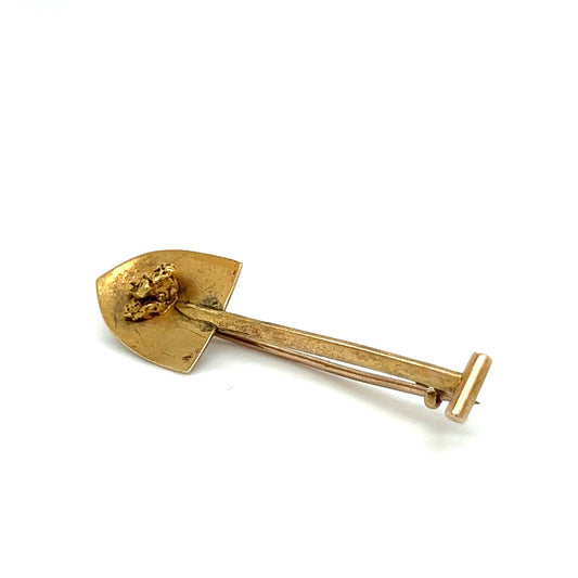 18ct Gold Gold Digger Brooch - Wildsmith Jewellery Brooches & Lapel Pins