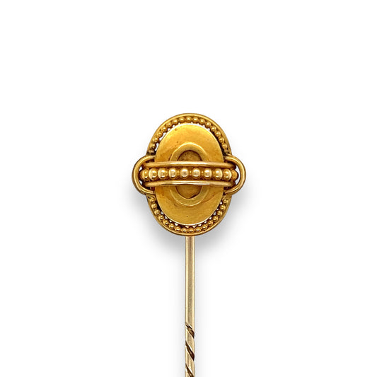 Victorian 18ct Gold Memorial Stickpin - Wildsmith Jewellery Stickpins