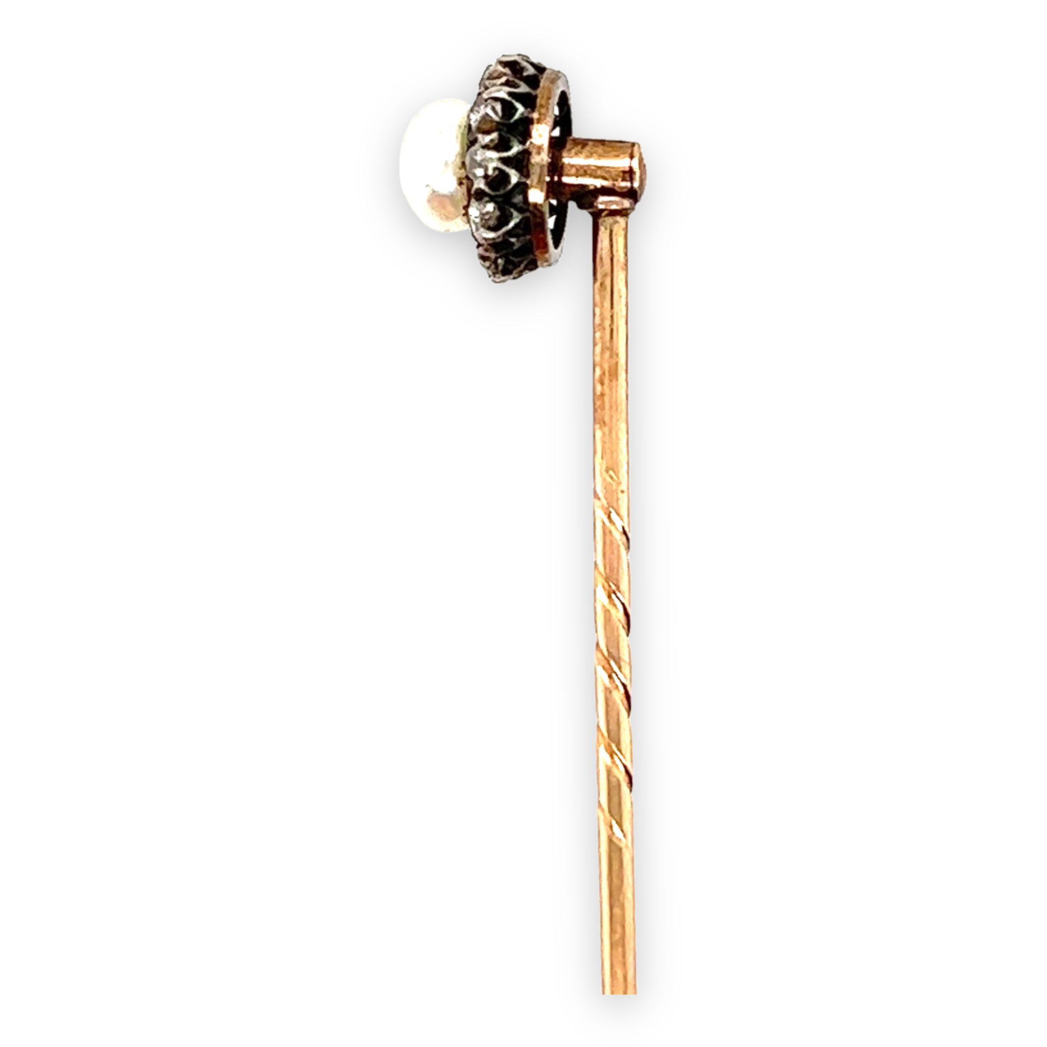 Pearl & Diamond Stickpin - Wildsmith Jewellery Stickpins