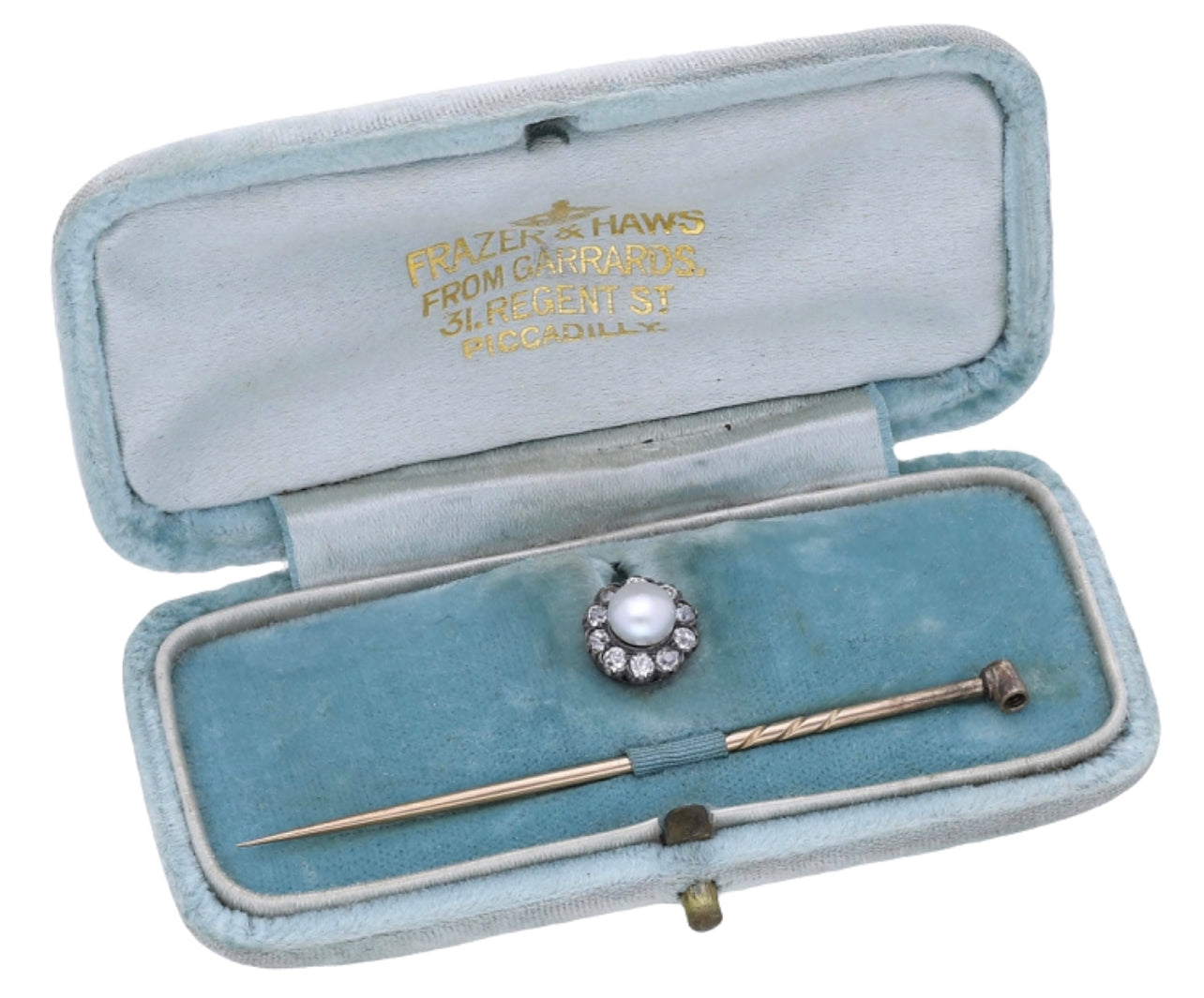 Pearl & Diamond Stickpin - Wildsmith Jewellery Stickpins