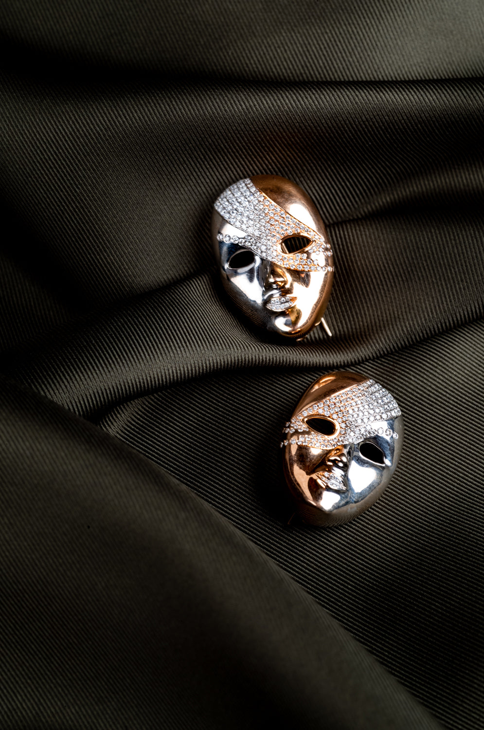 Masquerade Mask Brooches - Wildsmith Jewellery Brooches & Lapel Pins