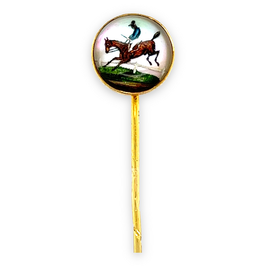 Essex Crystal Jockey Pin - Wildsmith Jewellery Stickpins