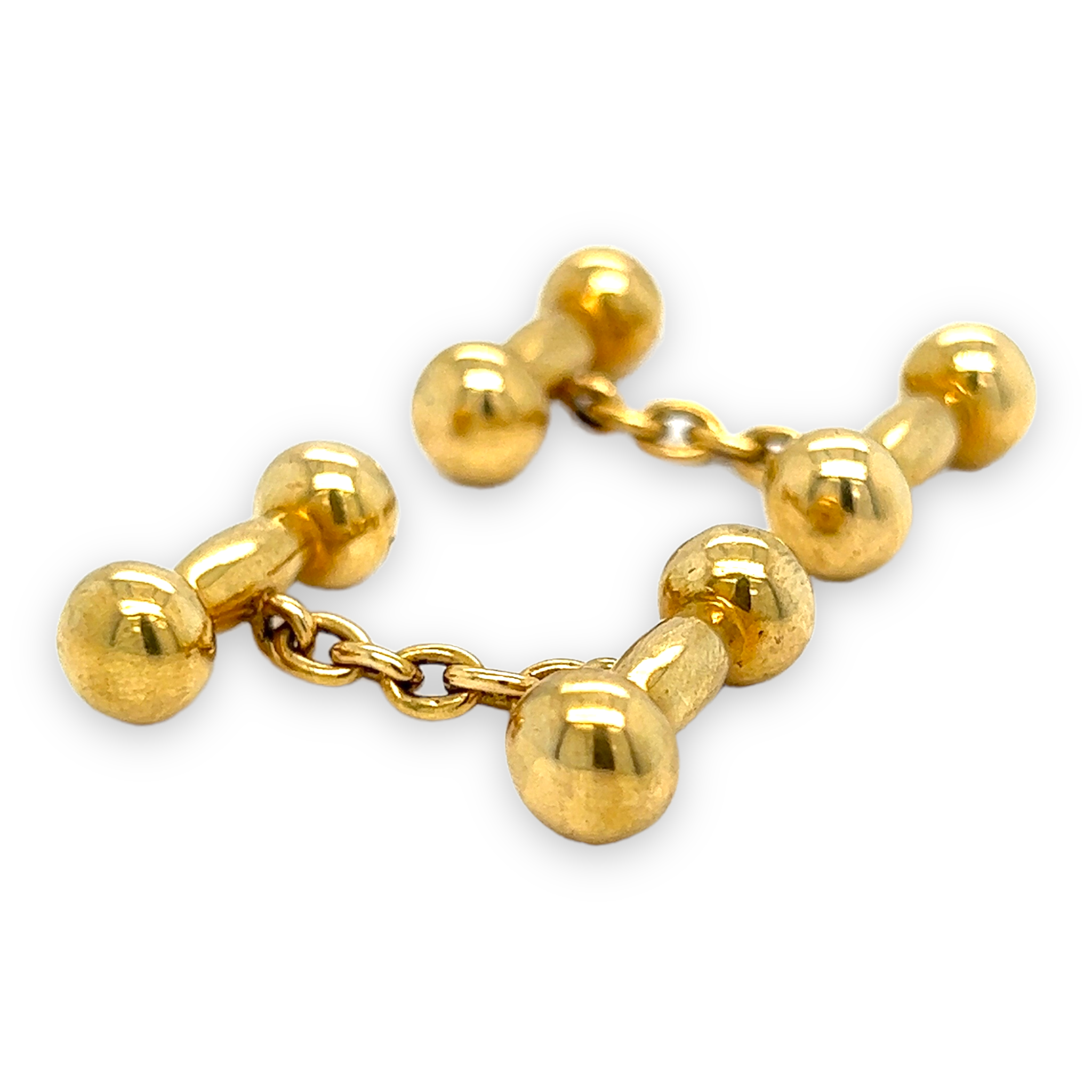 Antique 18ct Gold Dumbbell Cufflinks - Wildsmith Jewellery Cufflinks