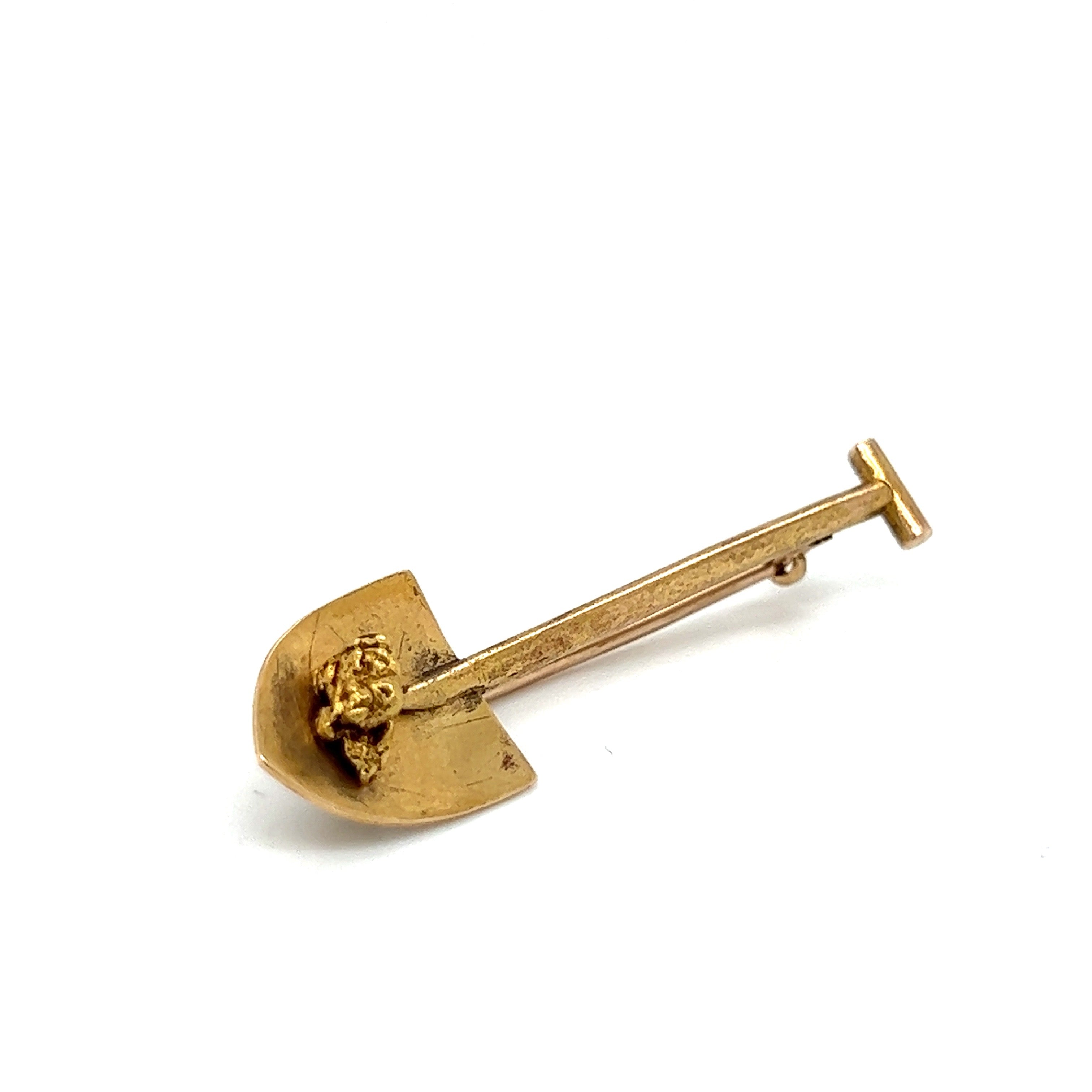 18ct Gold Gold Digger Brooch - Wildsmith Jewellery Brooches & Lapel Pins