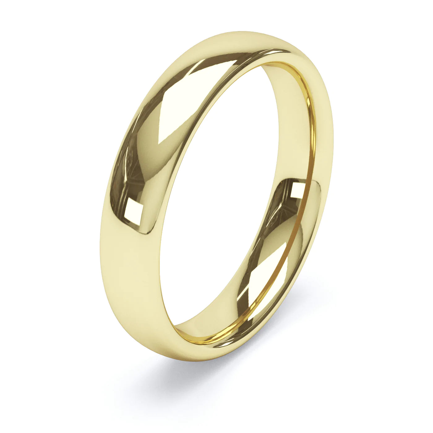 Court Shaped Yellow Gold Wedding Ring - Wildsmith Jewellery