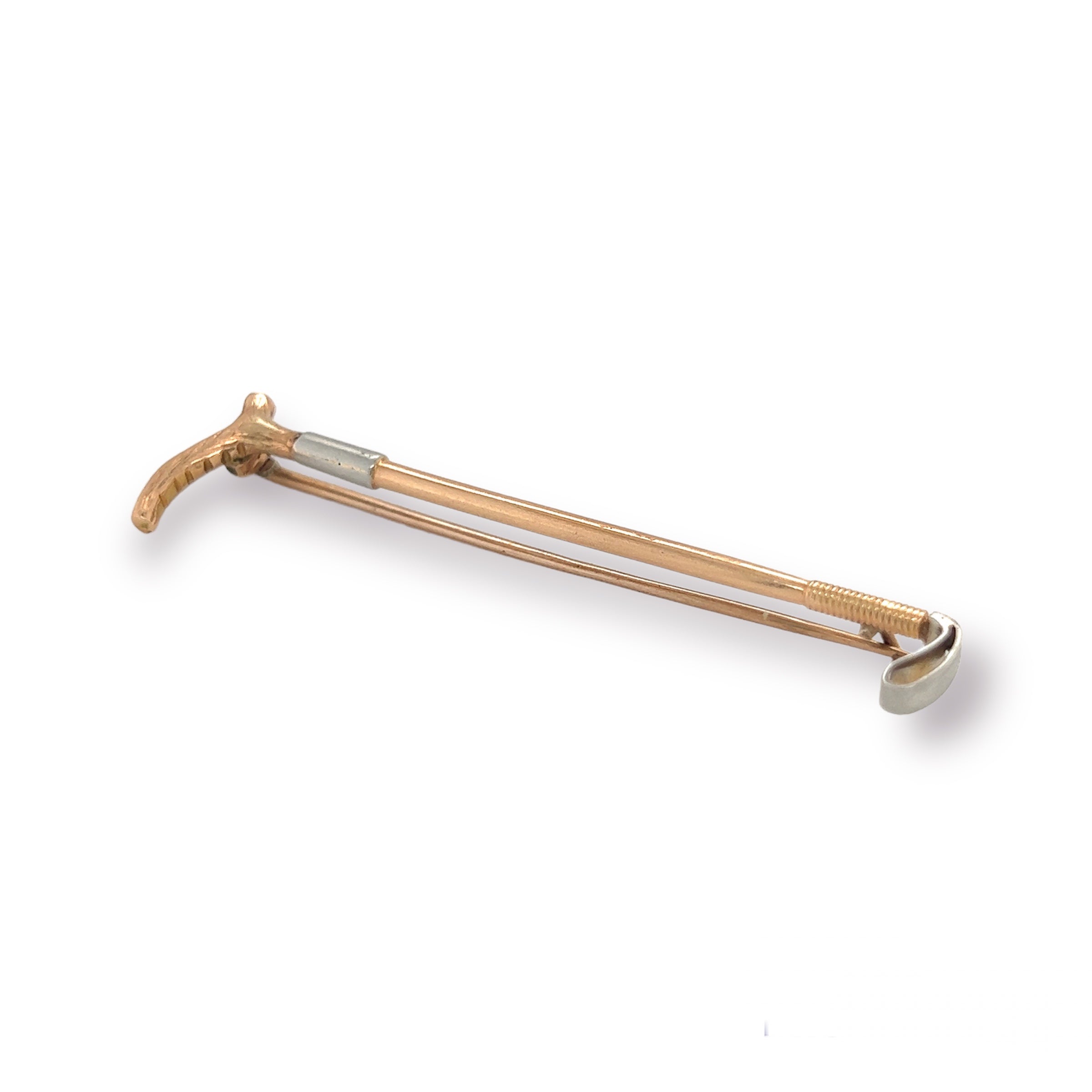 Victorian 15ct Riding Crop Brooch - Wildsmith Jewellery Brooches & Lapel Pins