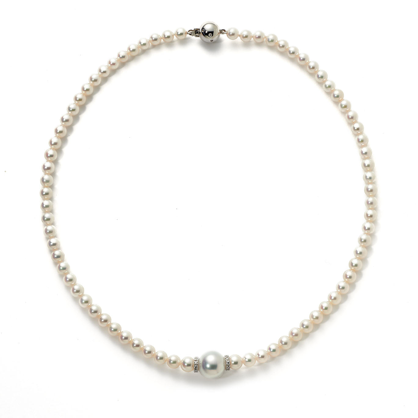 Pearl & Diamond Necklace - Wildsmith Jewellery