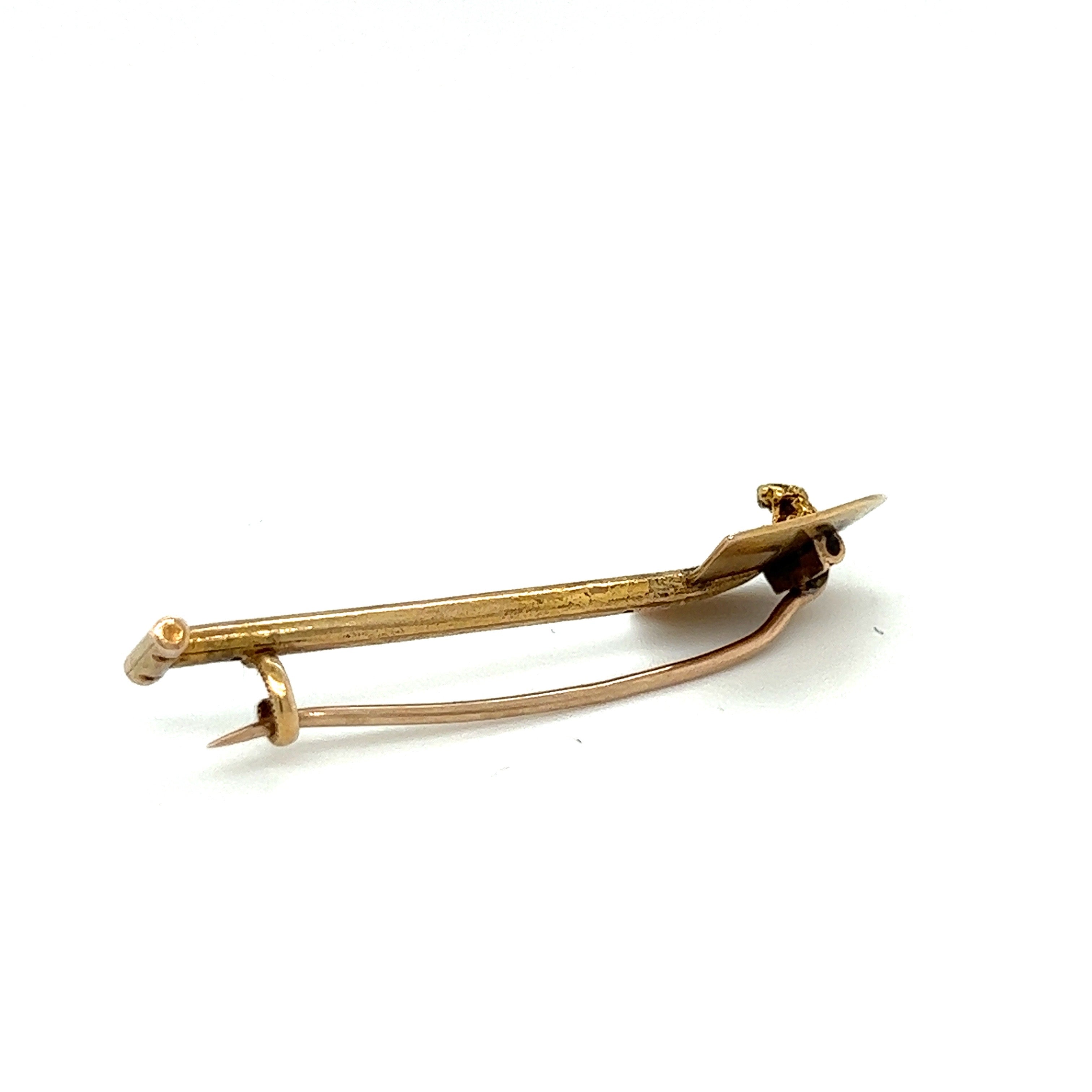 18ct Gold Gold Digger Brooch - Wildsmith Jewellery Brooches & Lapel Pins