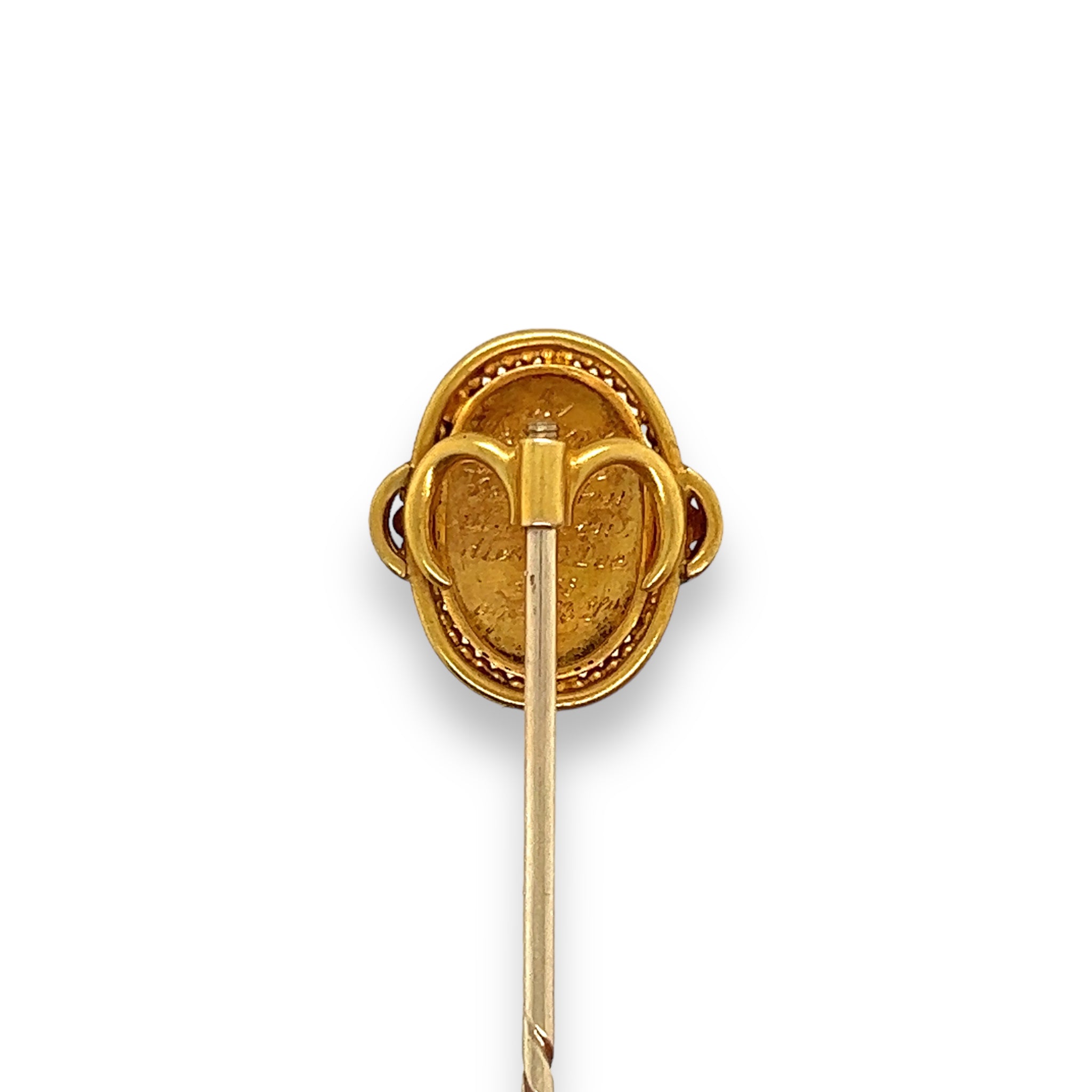 Victorian 18ct Gold Memorial Stickpin - Wildsmith Jewellery Stickpins