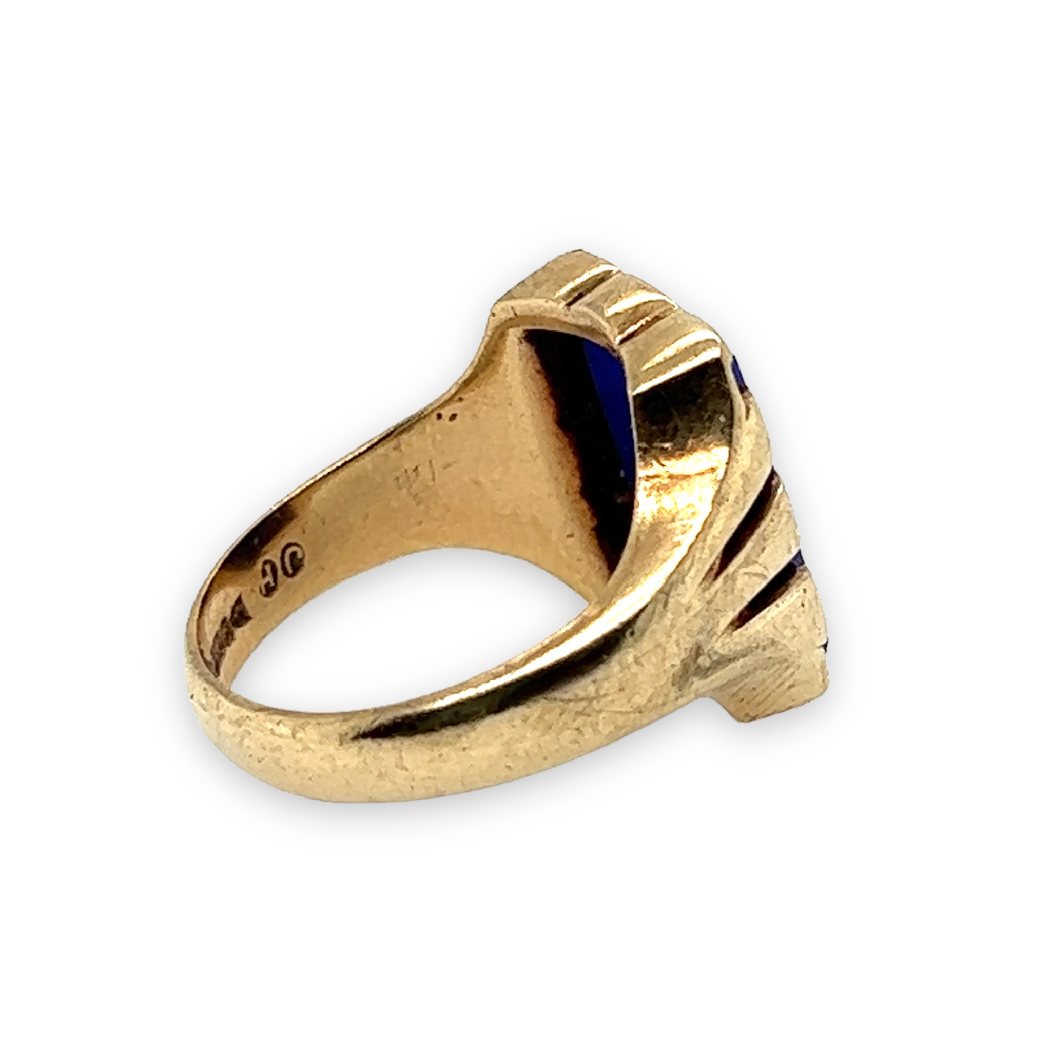 Gold & Lapis Lazuli Signet Ring - Wildsmith Jewellery Signet Ring