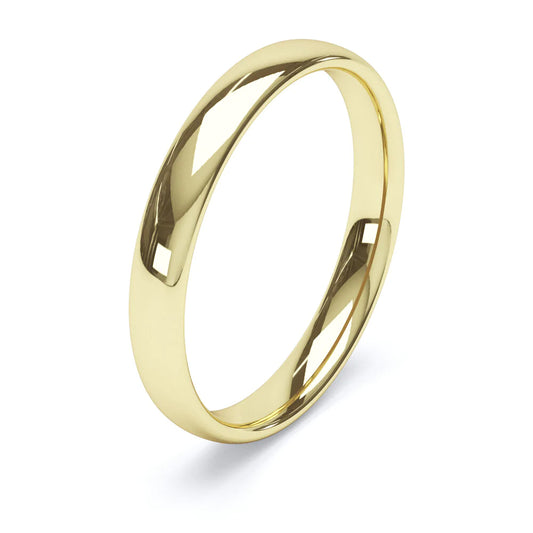 Court Shaped Yellow Gold Wedding Ring - Wildsmith Jewellery