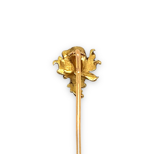 French Art Nouveau Gold Jester Stickpin by Léon Gariod - Wildsmith Jewellery Stickpins