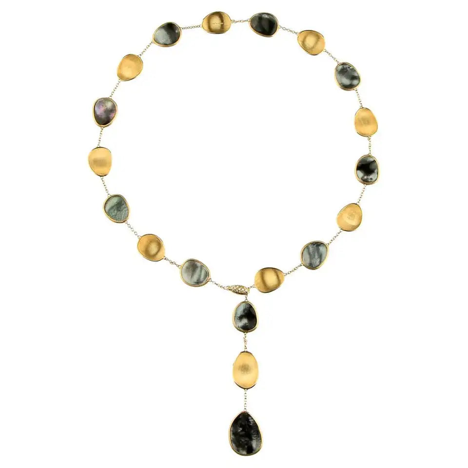18ct Gold & Mother of Pearl Lunaria Necklace by Marco Bicego - Wildsmith Jewellery Necklaces