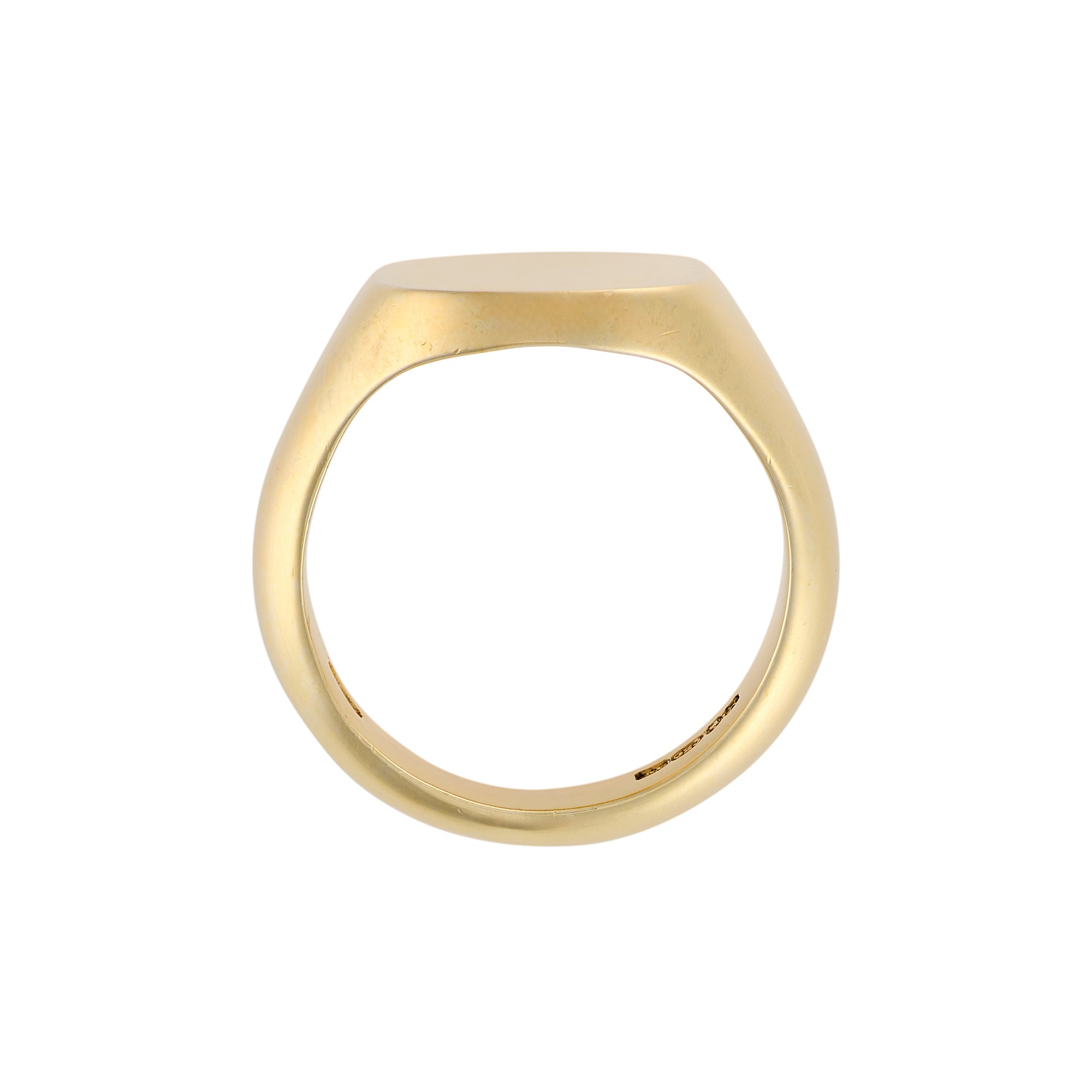 14 x 12.5mm Cushion Shaped Signet Ring