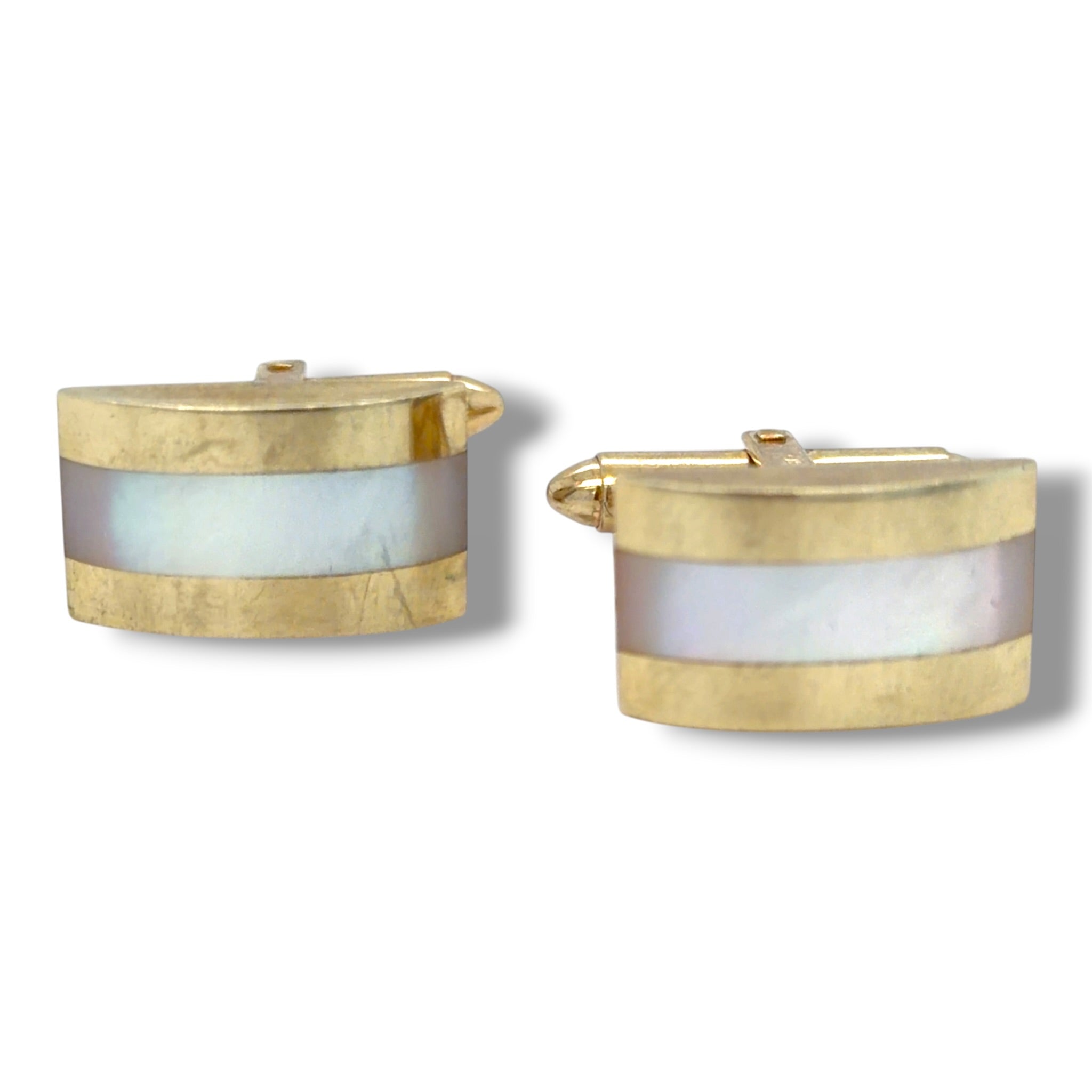 9ct Gold & Mother of Pearl Cufflinks