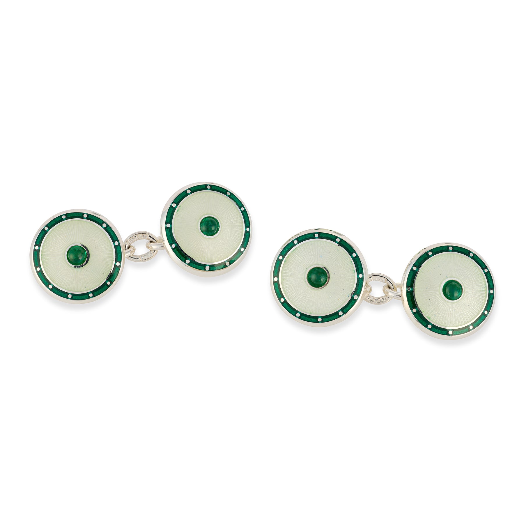 Emerald & Enamel Dress Set