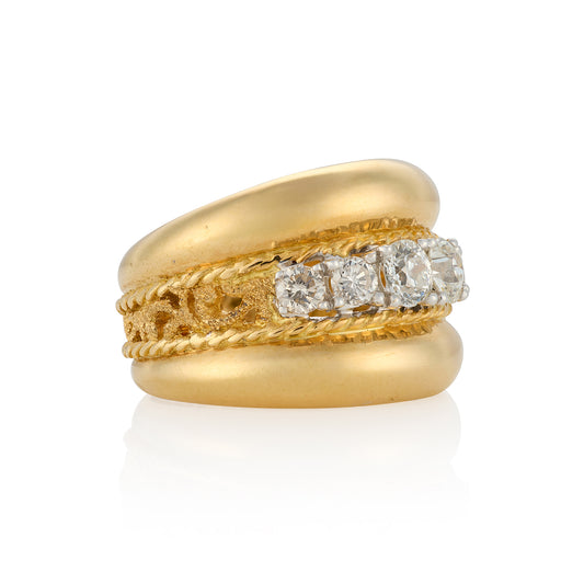 1ct Six Stone Diamond Ring by Yanes