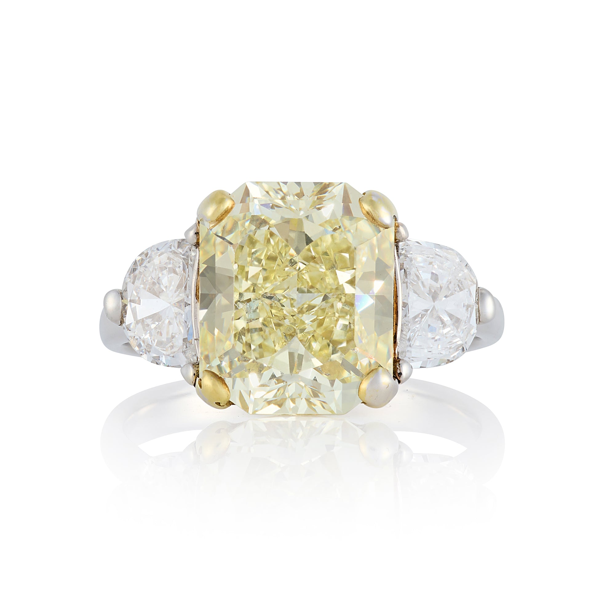 4.54cts Fancy Yellow Diamond Ring GIA Certified