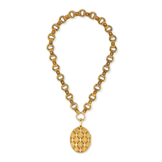 15ct Gold Victorian Necklace & Locket - Wildsmith Jewellery