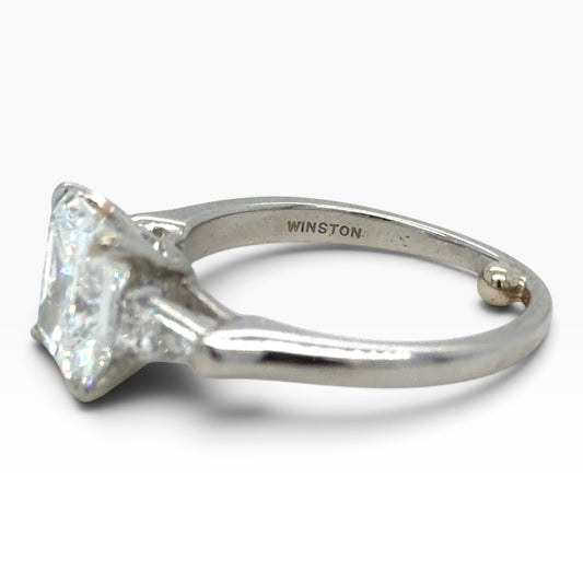 Vintage Harry Winston 2.14ct Radiant-Cut Diamond Ring GIA Certified DVS1