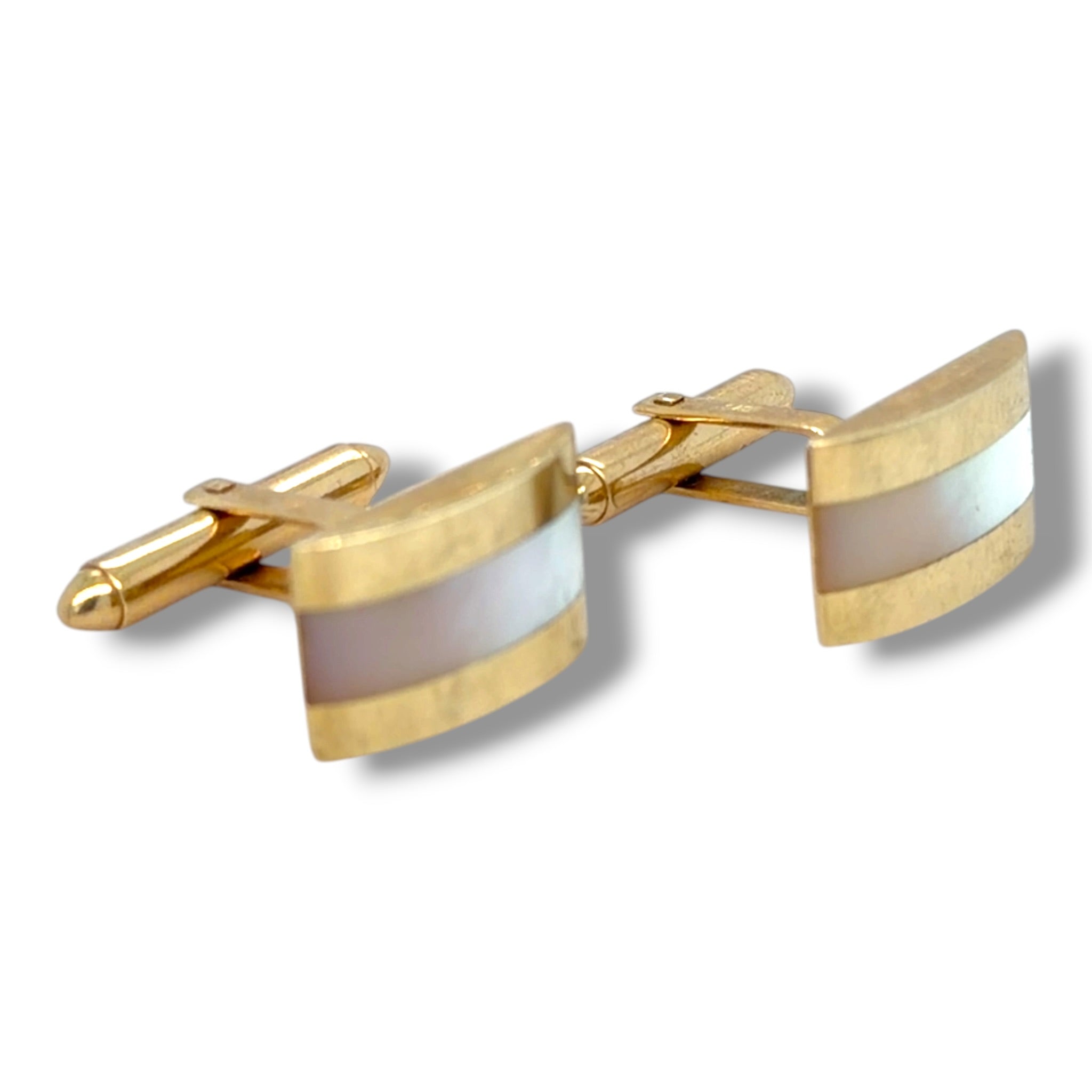 9ct Gold & Mother of Pearl Cufflinks