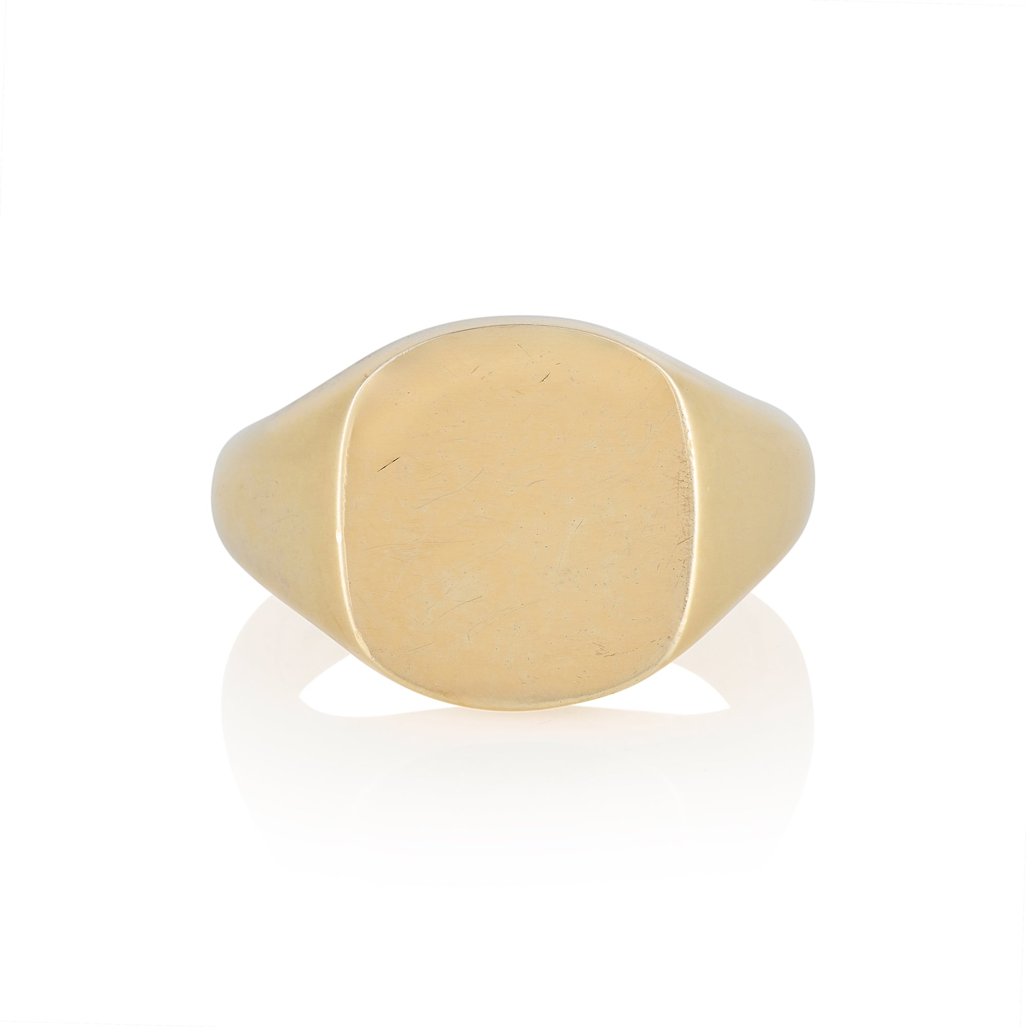 14 x 12.5mm Cushion Shaped Signet Ring