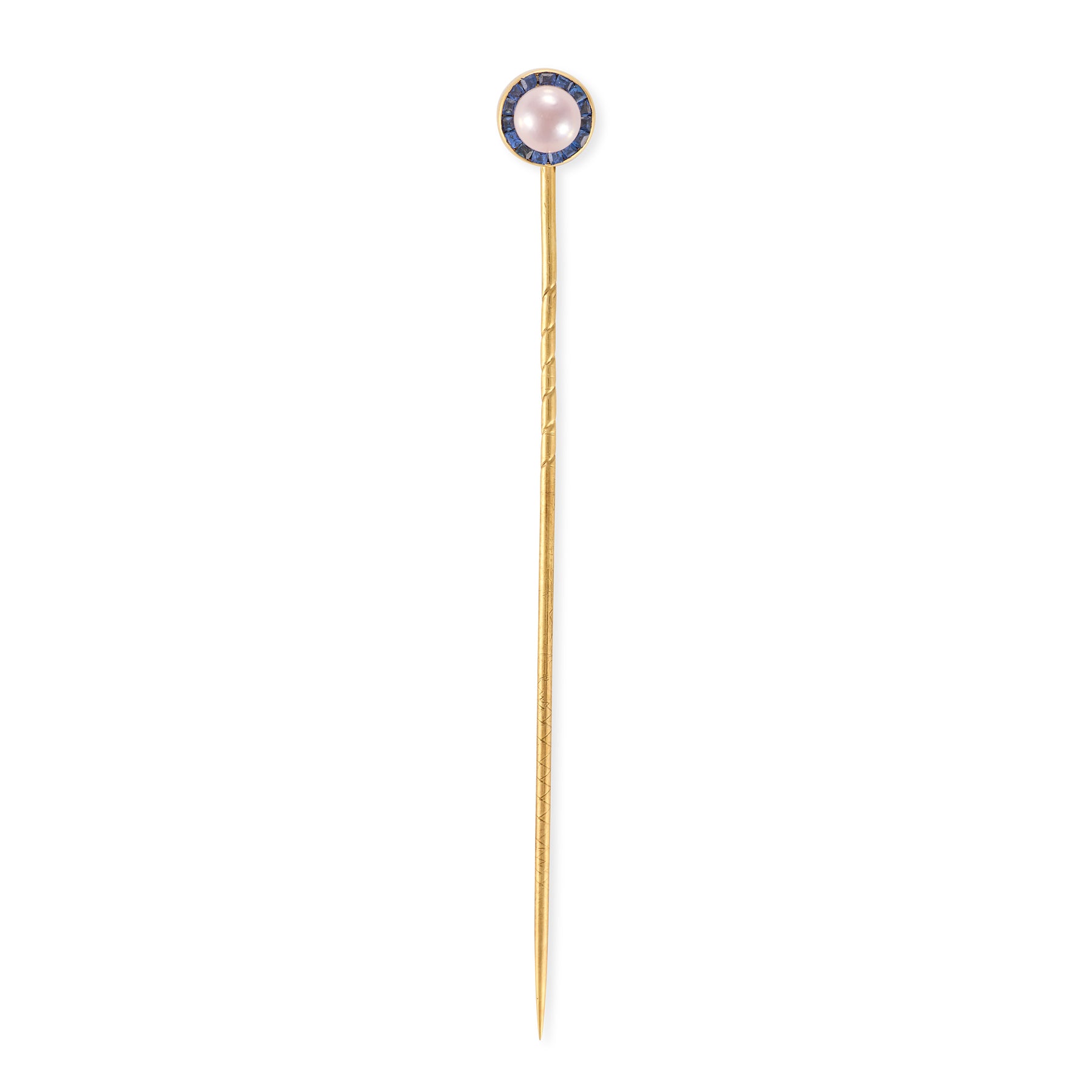 Pearl & Sapphire Stickpin