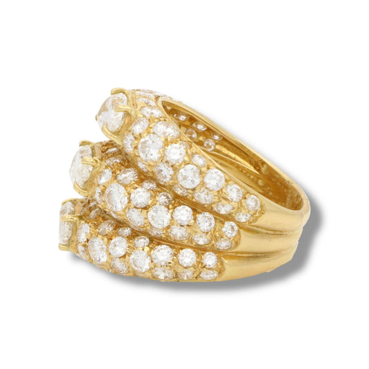 Vintage Pear Cut Diamond Cocktail Ring