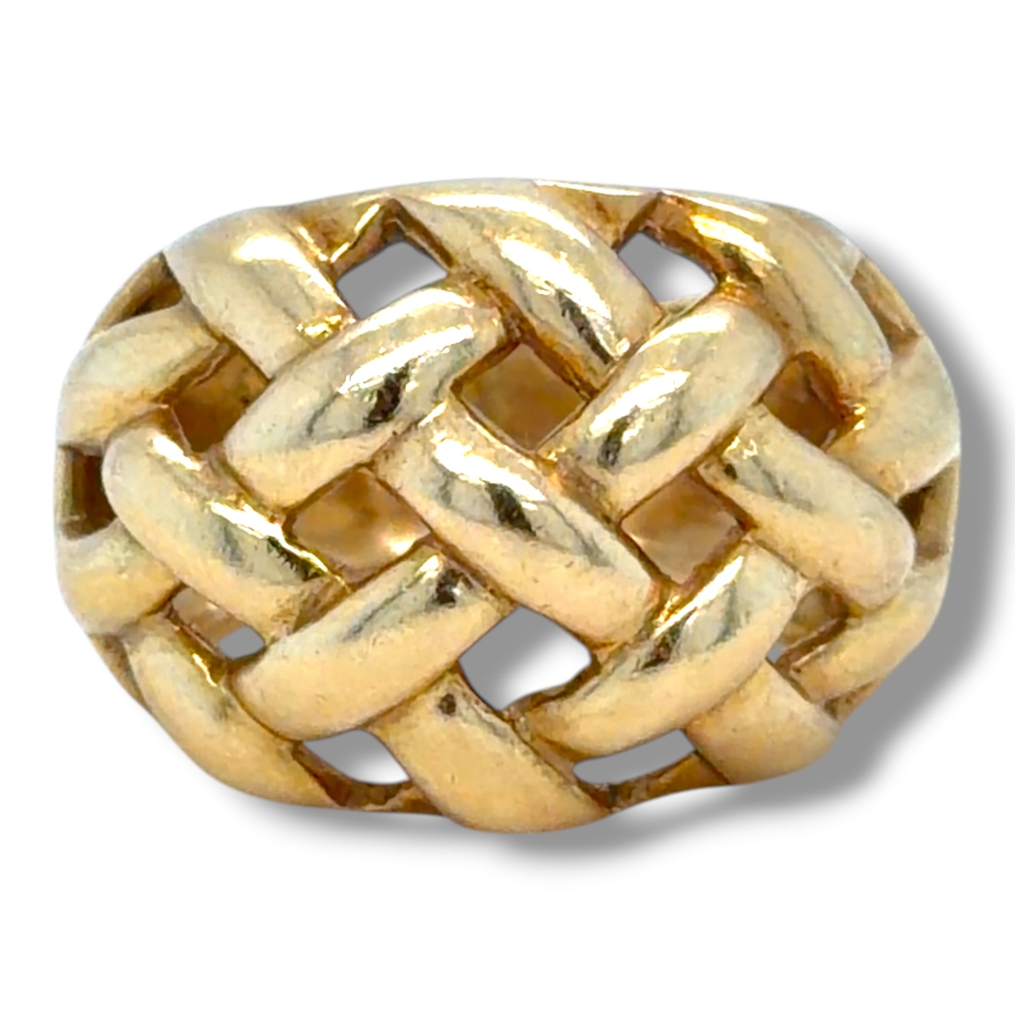 Vintage 18ct Gold Lattice Ring