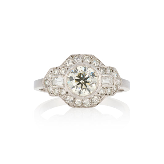 Art Deco Diamond Ring 1.4cts - Wildsmith Jewellery